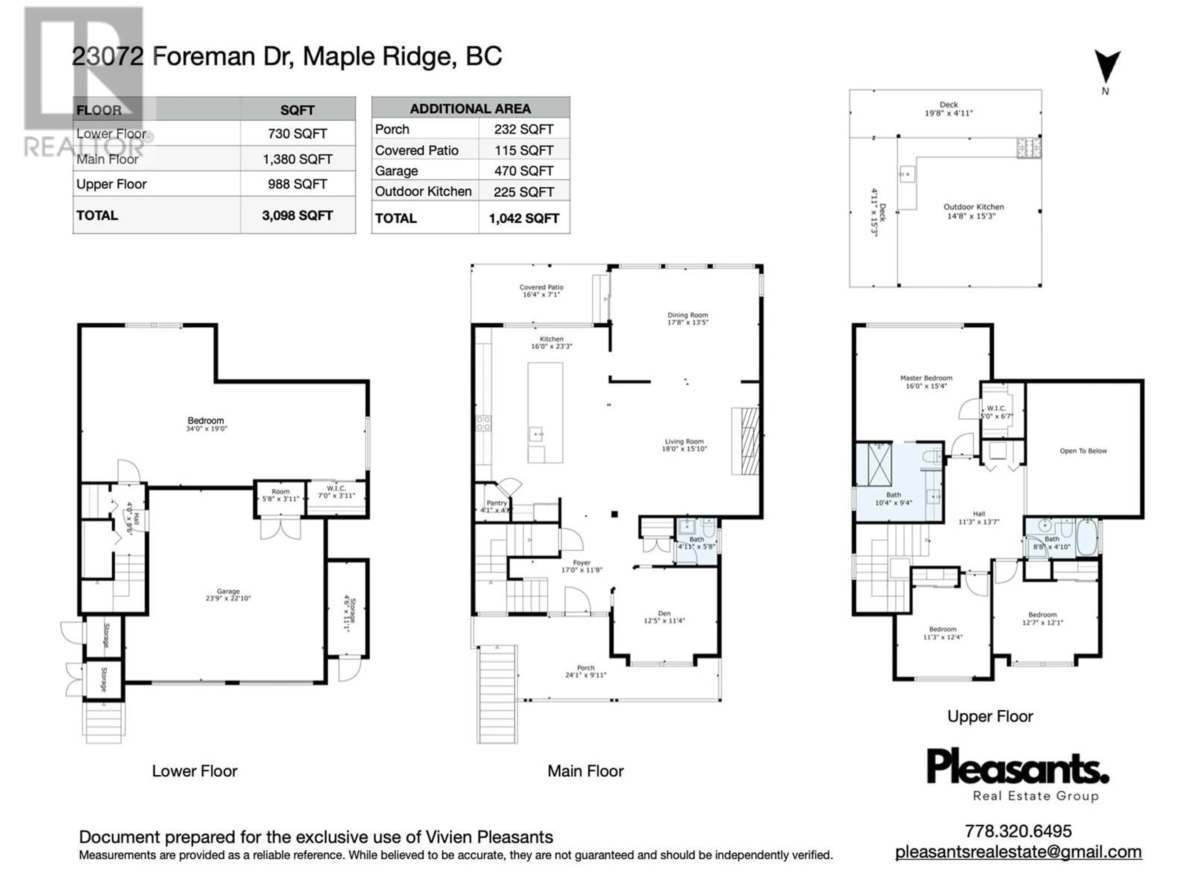 Floor plan for 23072 FOREMAN DRIVE, Maple Ridge British Columbia V4R2X3