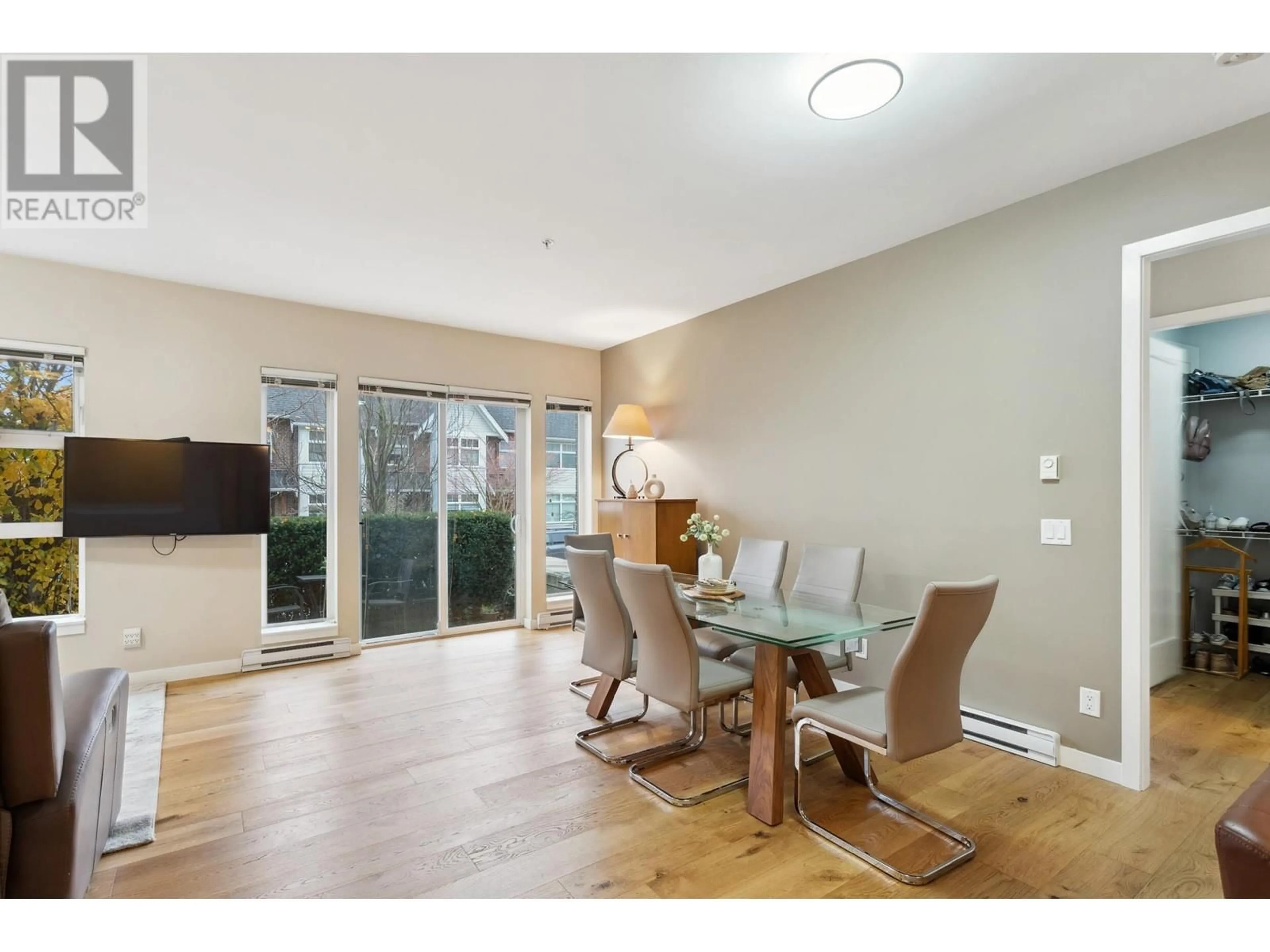 Dining room, wood/laminate floor for 107 - 215 BROOKES STREET, New Westminster British Columbia V3M0G5