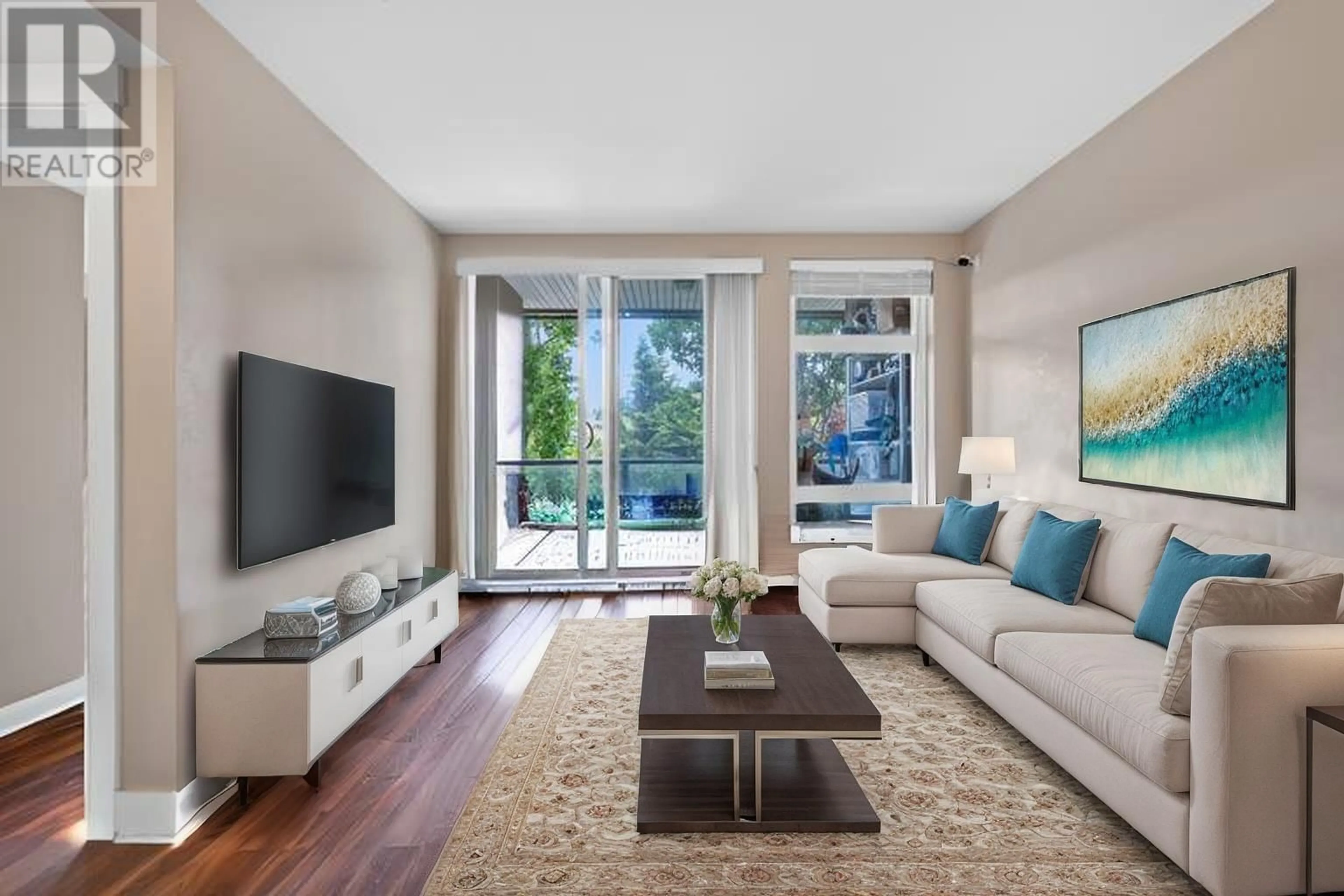 Living room with furniture, unknown for 302 - 55 EIGHTH AVENUE, New Westminster British Columbia V3L0E8