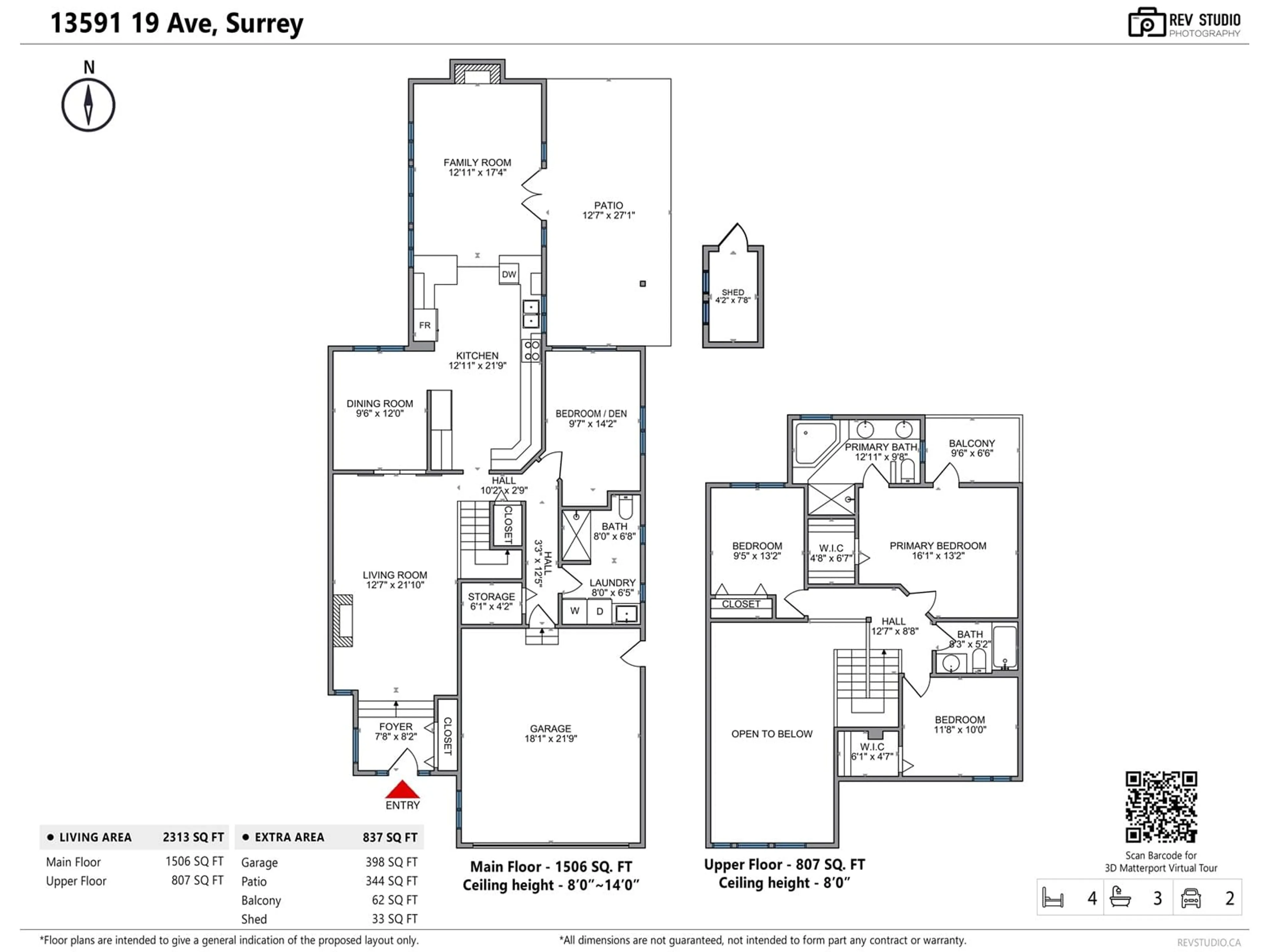 Floor plan for 13591 19, Surrey British Columbia V4A6E9