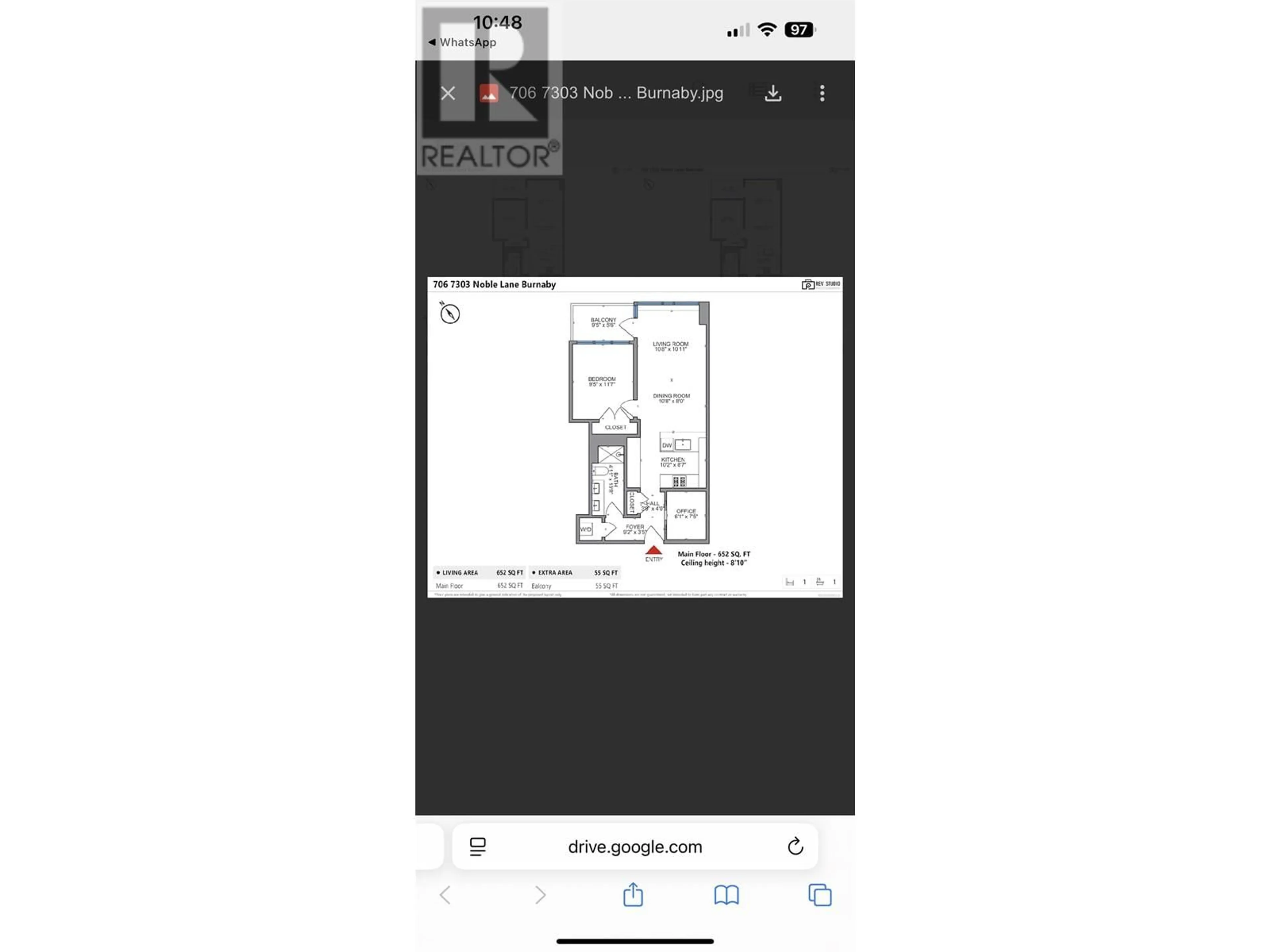 Floor plan for 706 - 7303 NOBLE LANE, Burnaby British Columbia V3N0H2