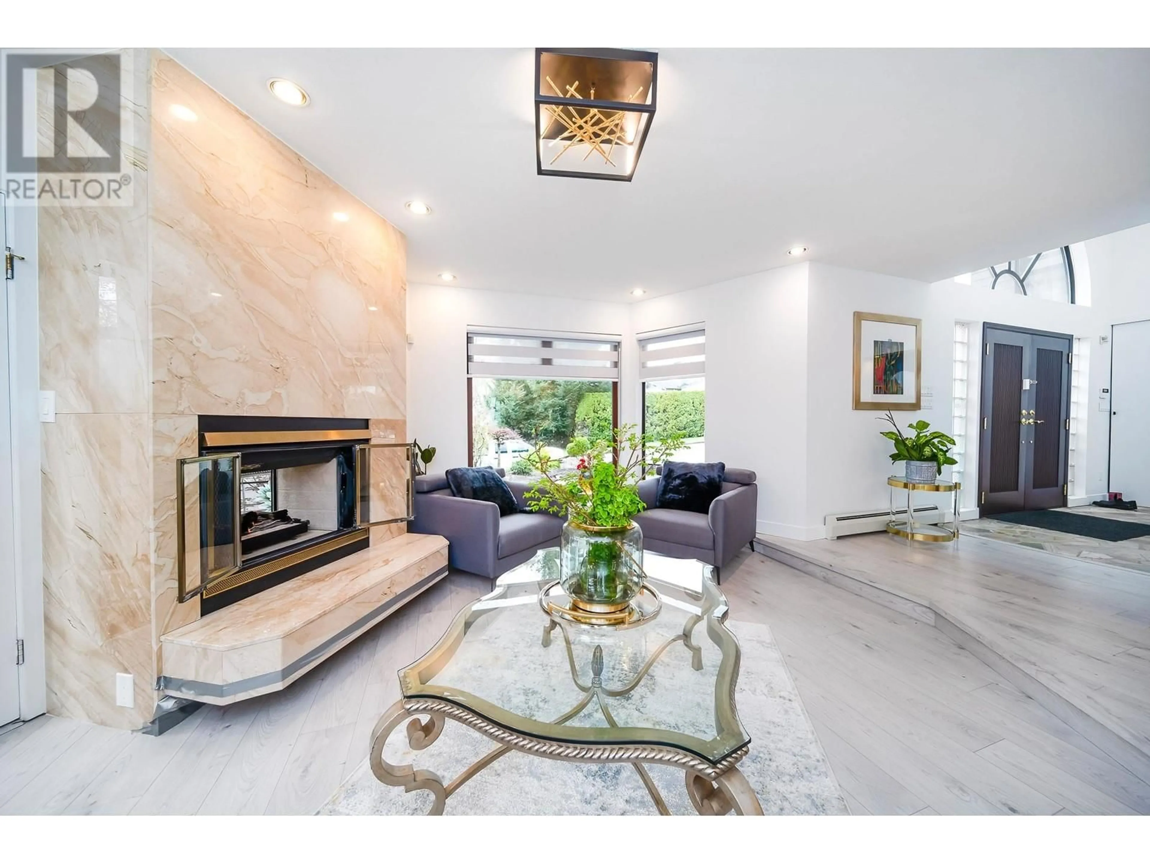 Living room with furniture, ceramic/tile floor for 1280 MARSDEN COURT, Burnaby British Columbia V5A3N3