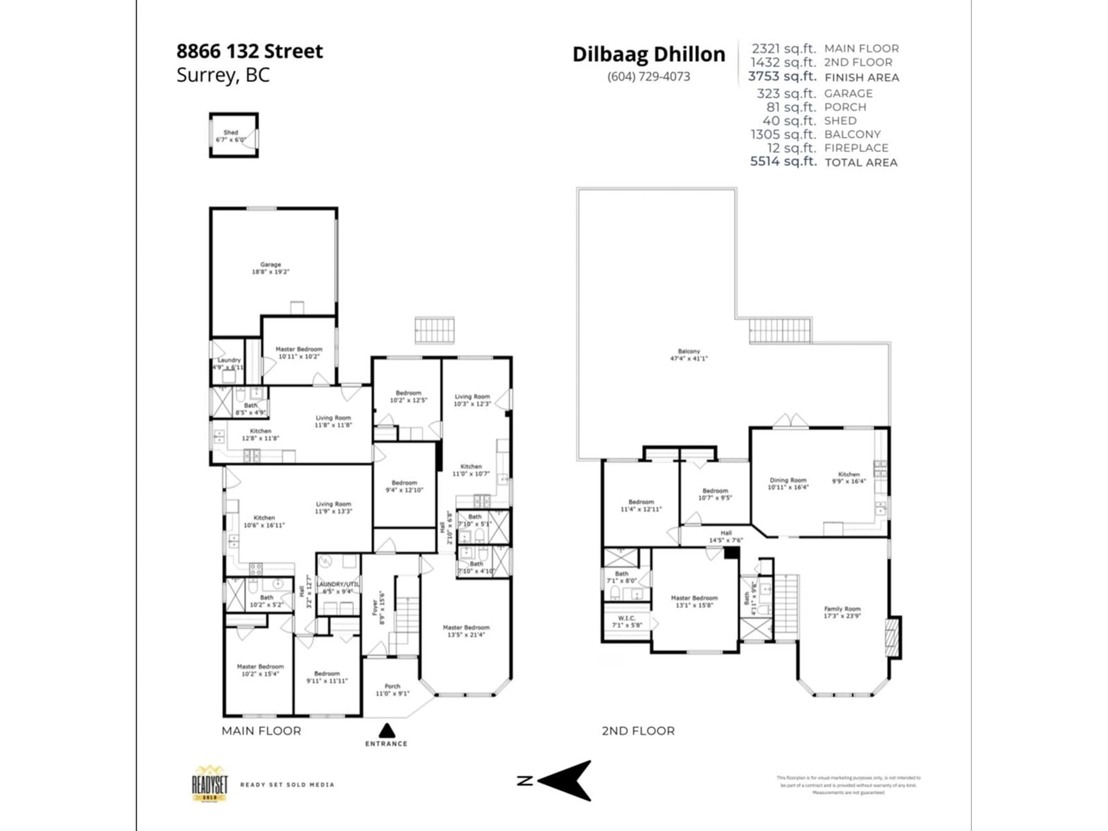 Floor plan for 8866 132, Surrey British Columbia V3V5P2