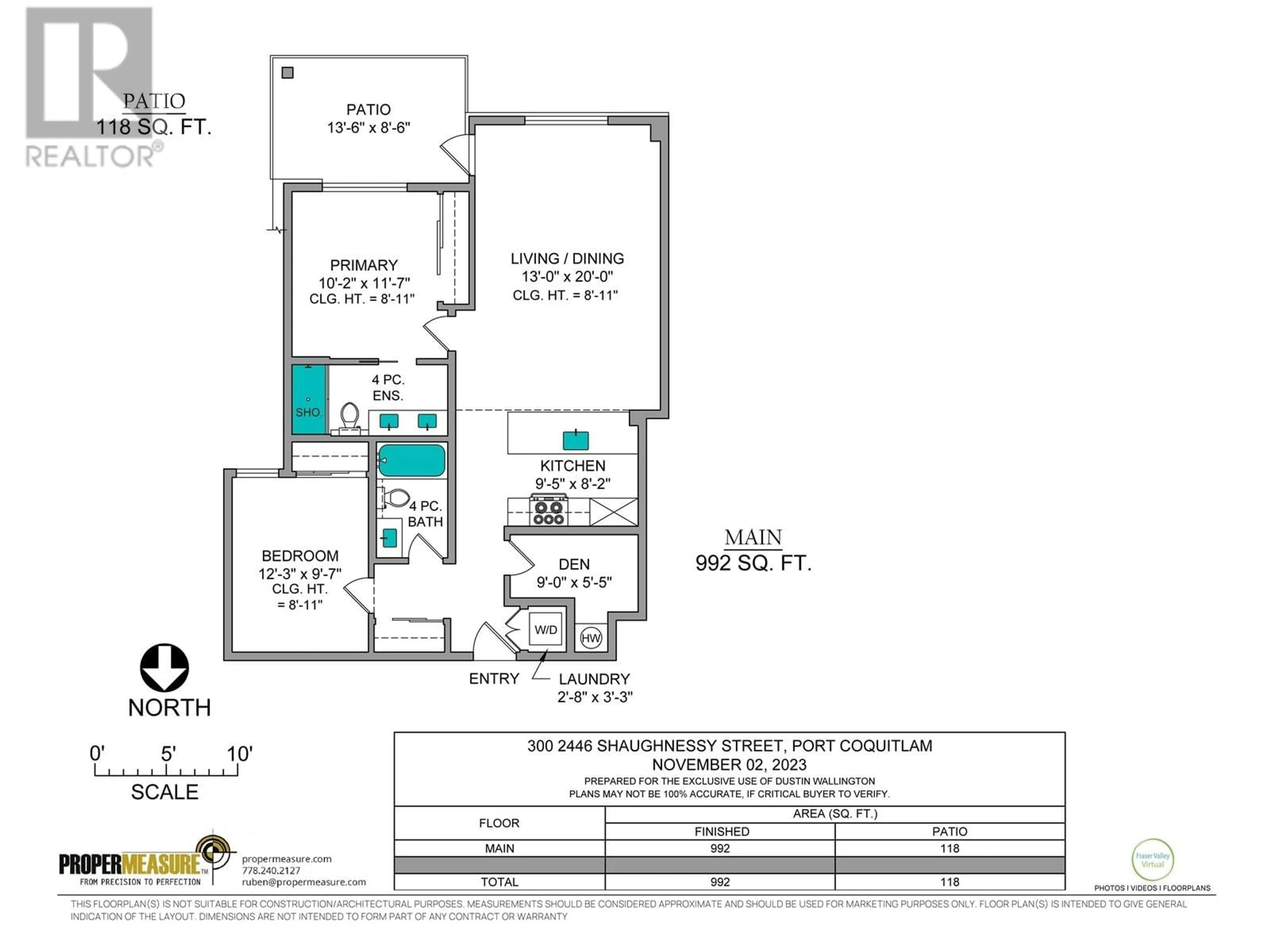 Floor plan for 300 - 2446 SHAUGHNESSY STREET, Port Coquitlam British Columbia V3C3E5