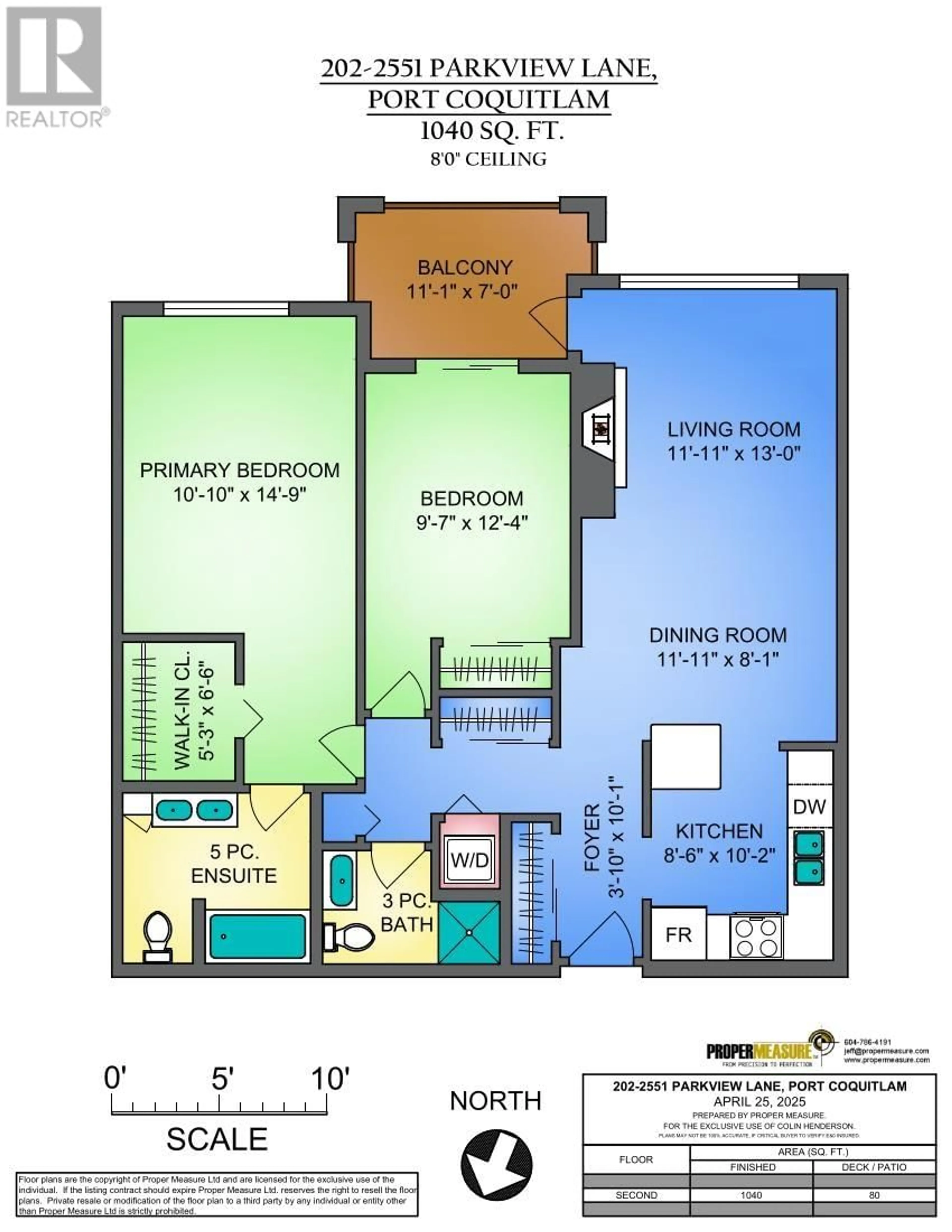 Floor plan for 202 - 2551 PARKVIEW LANE, Port Coquitlam British Columbia V3C6J8