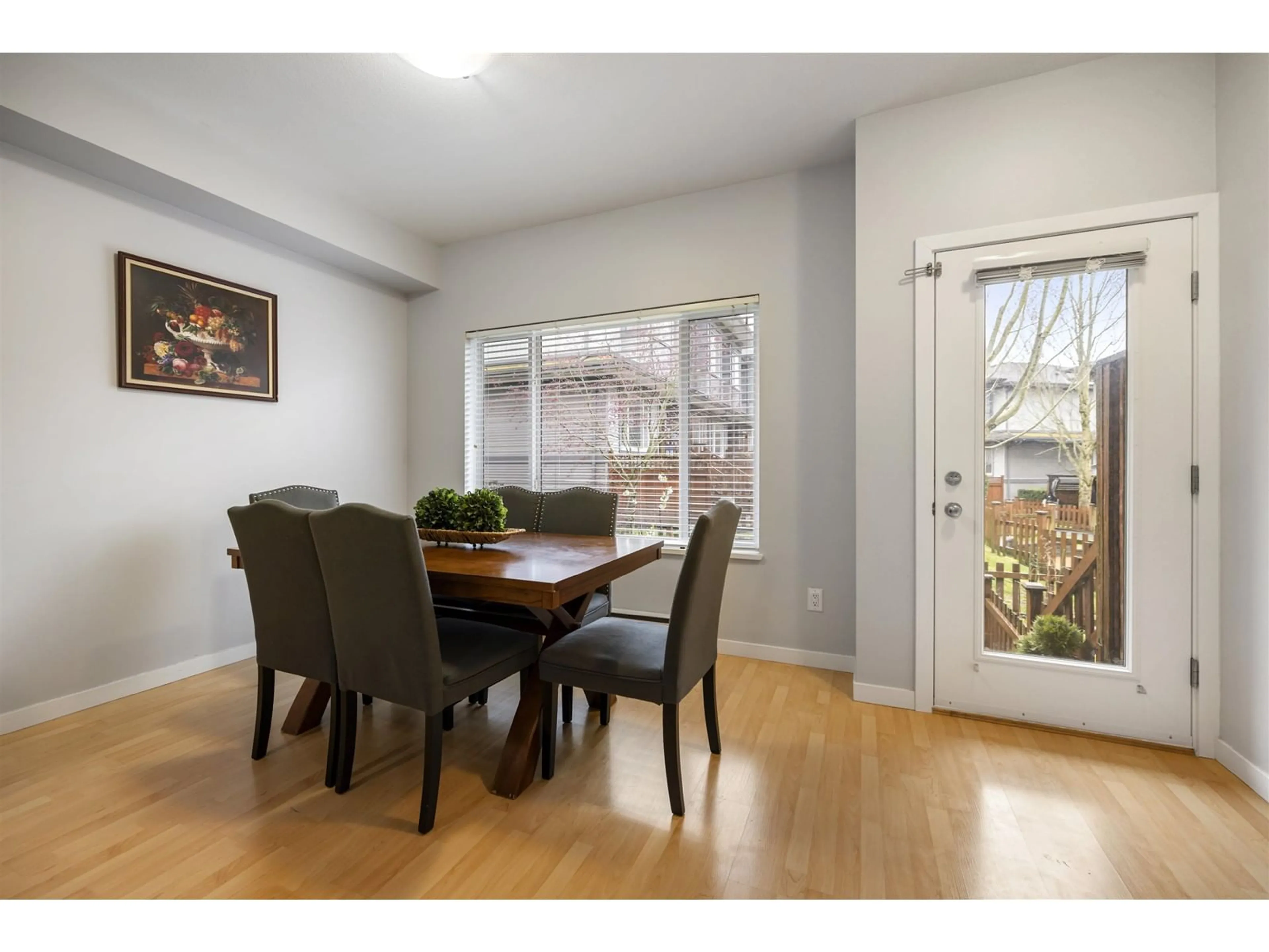 Dining room, wood/laminate floor for 116 - 18701 66, Surrey British Columbia V3S4P3