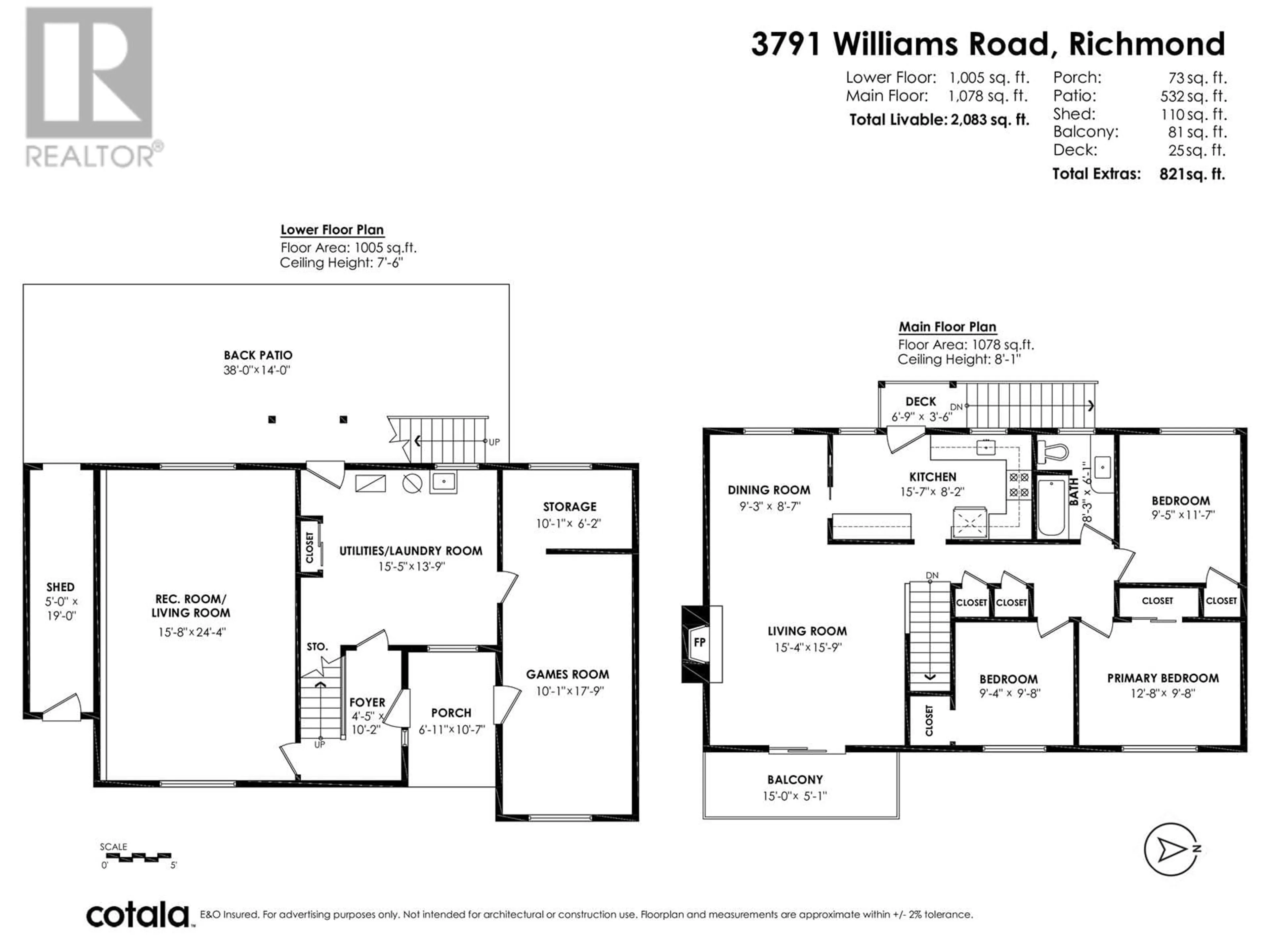 Floor plan for 3791 WILLIAMS ROAD, Richmond British Columbia V7E1J5