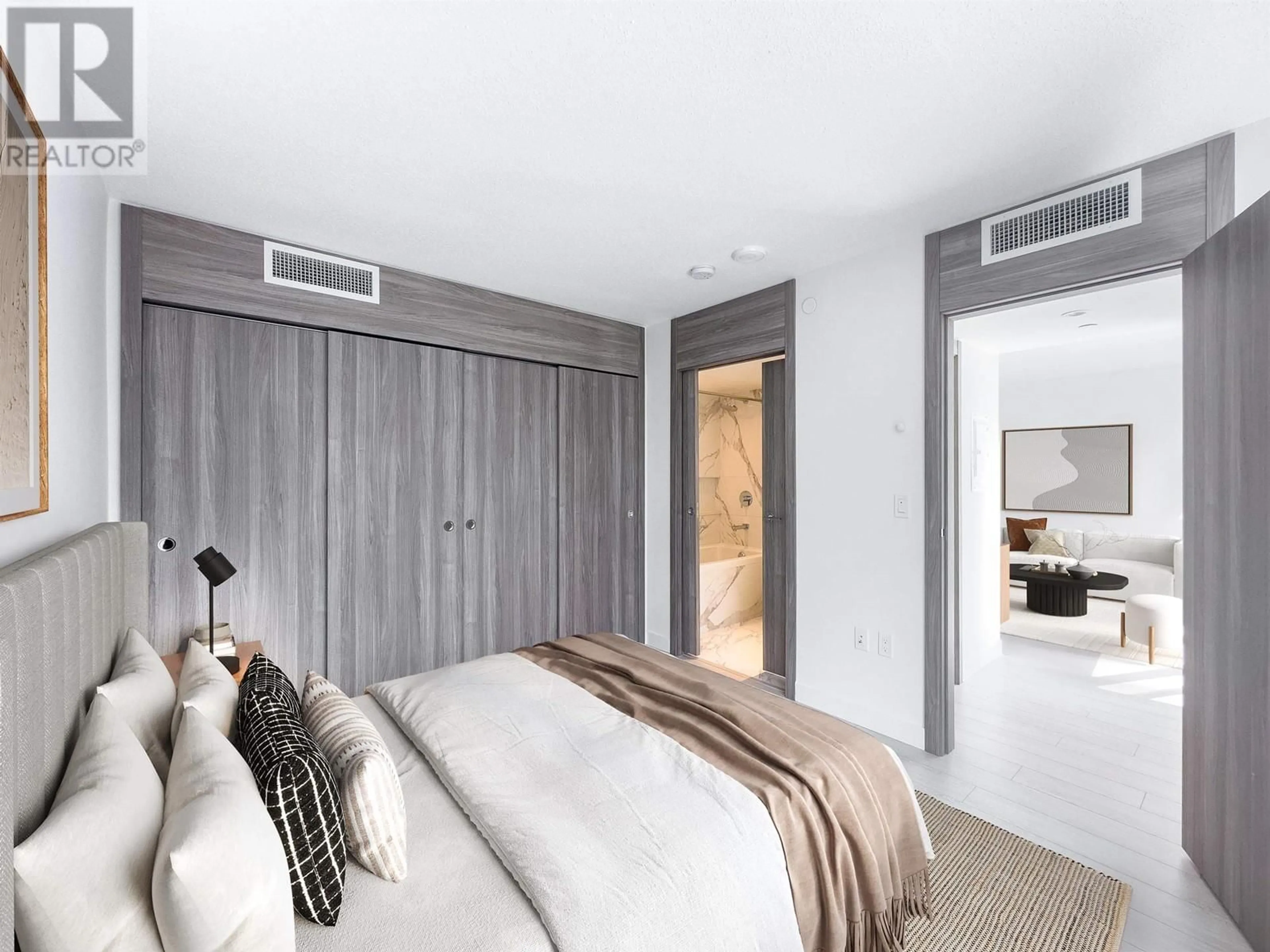Bedroom with bed, unknown for 1083 - 8608 HAZELBRIDGE WAY, Richmond British Columbia V6X0W2