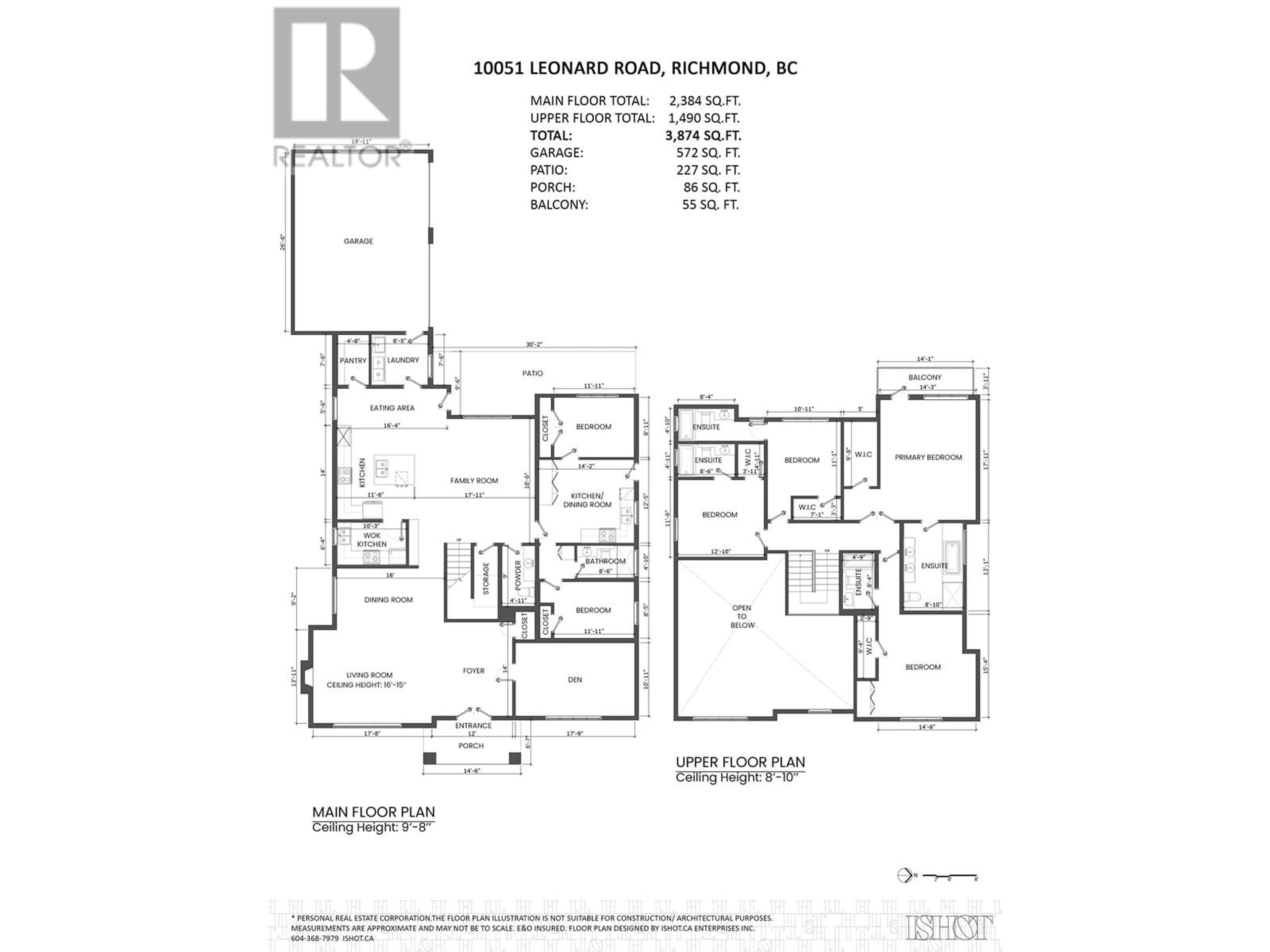 Floor plan for 10051 LEONARD ROAD, Richmond British Columbia V7A2N4