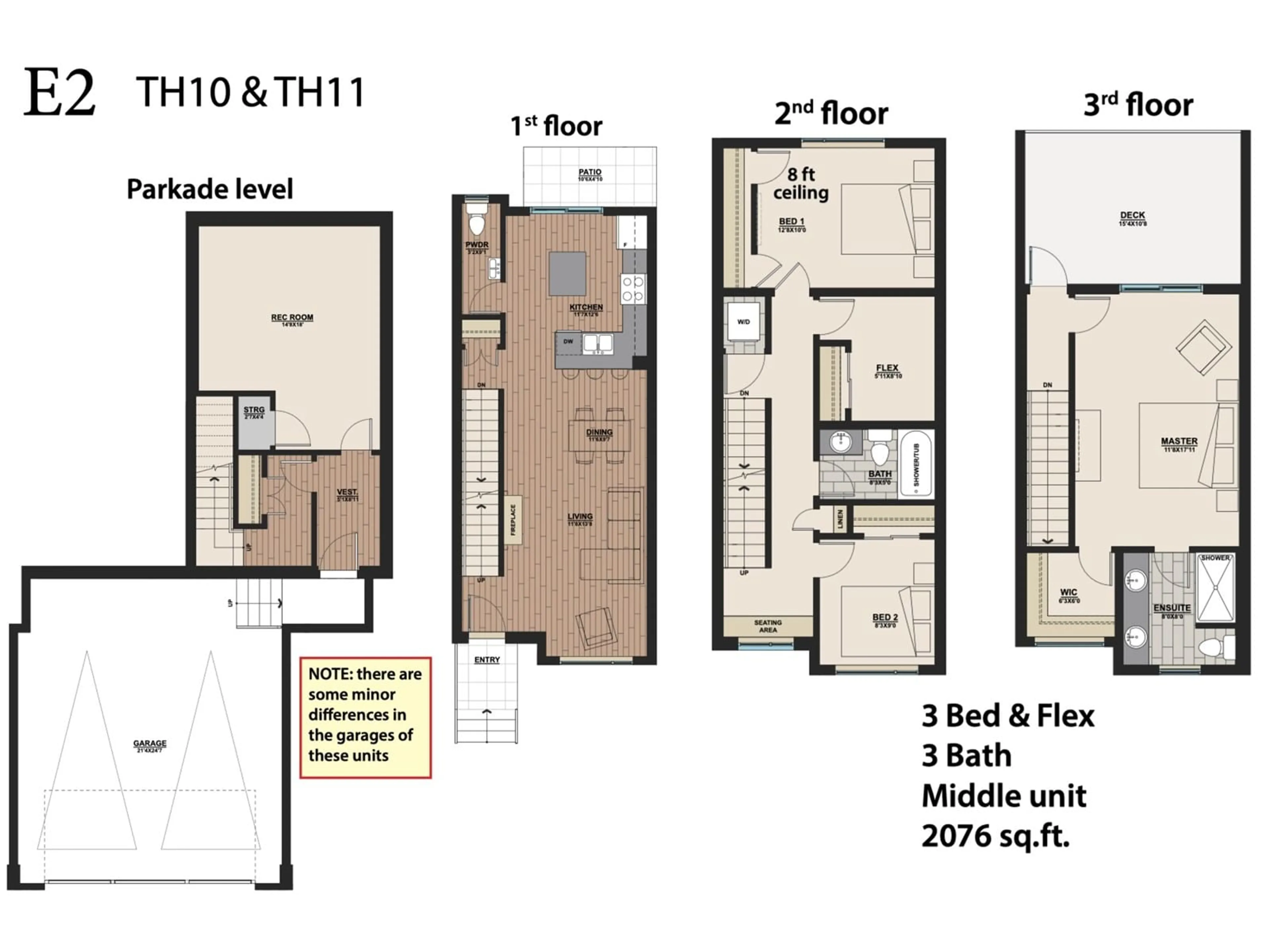Floor plan for 2 - 20932 83, Langley British Columbia V0V0V0