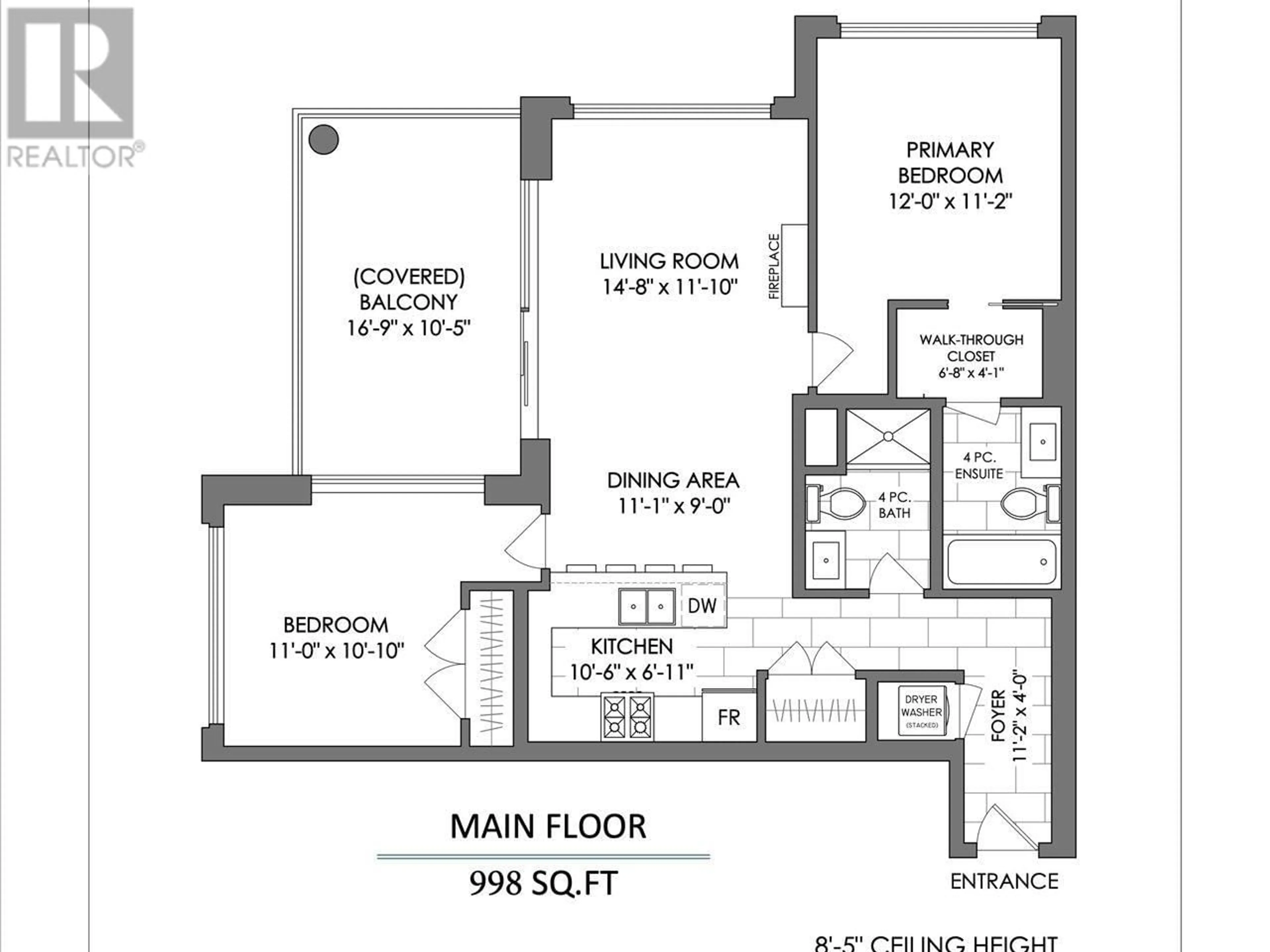 Floor plan for 1702 - 280 ROSS DRIVE, New Westminster British Columbia V3L0C2