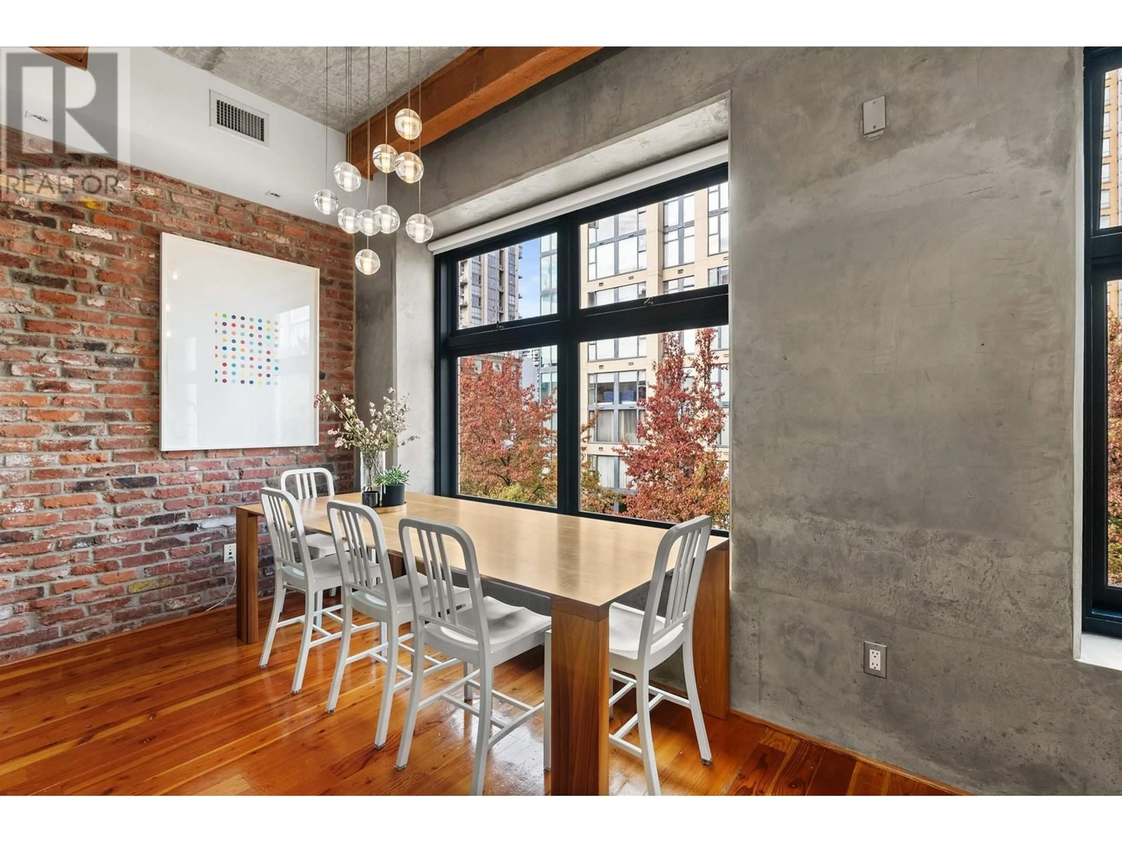 Dining room, cement floor for 501 - 1180 HOMER STREET, Vancouver British Columbia V6B2X6