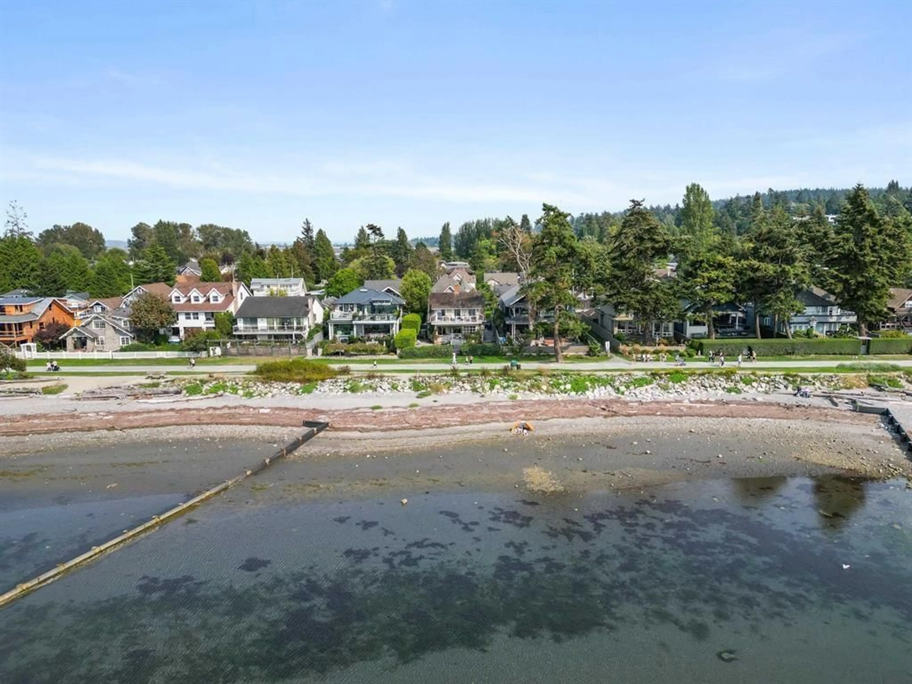 A pic from outside/outdoor area/front of a property/back of a property/a pic from drone, water/lake/river/ocean view for 2824 O'HARA, Surrey British Columbia V4A3E4