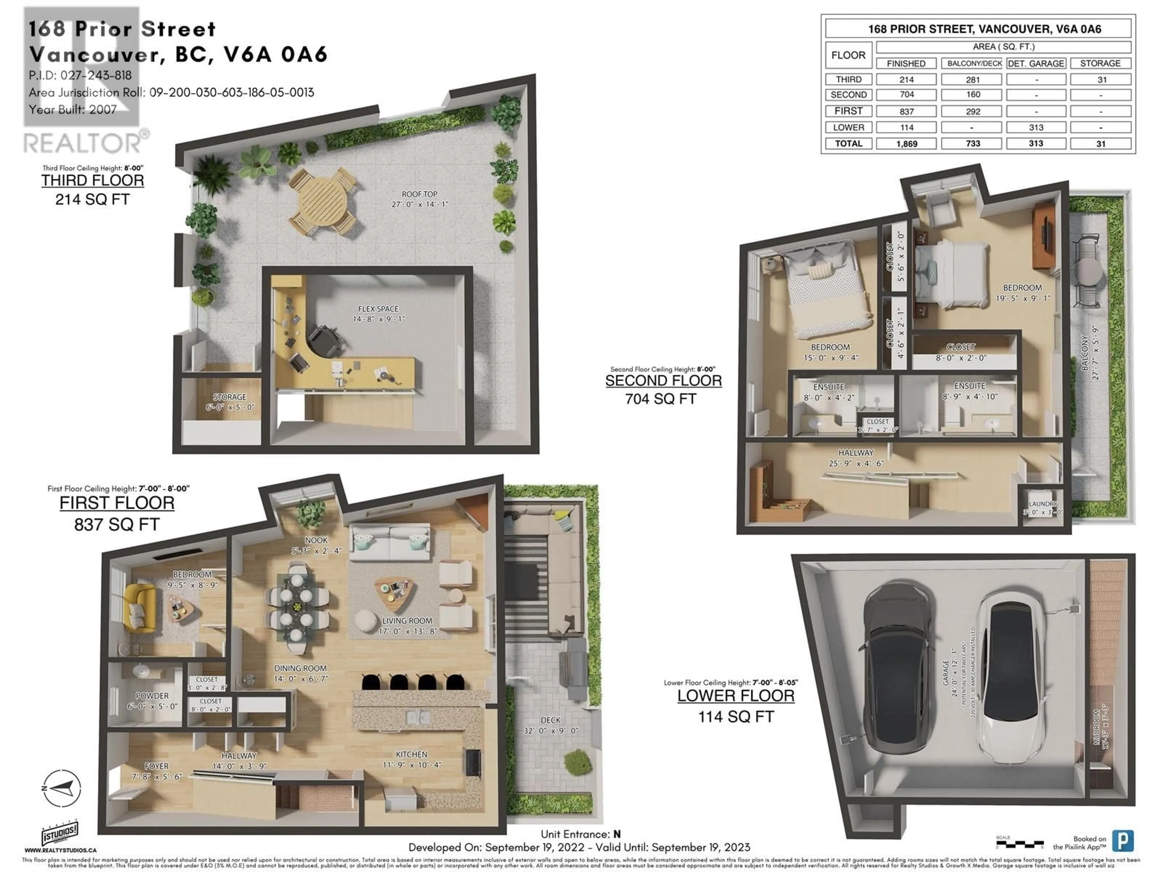 Floor plan for 168 PRIOR STREET, Vancouver British Columbia V6A0A6