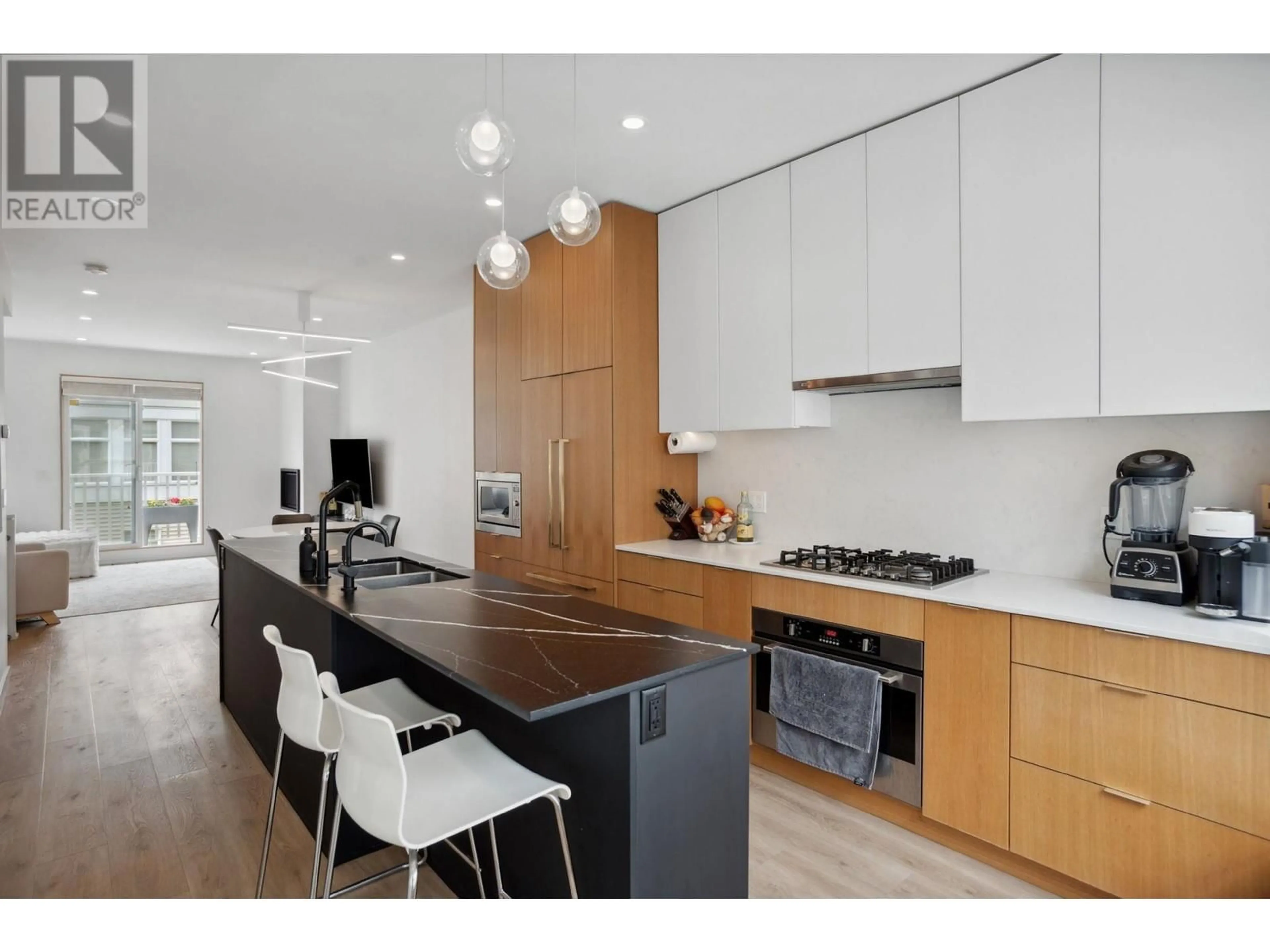 Contemporary kitchen, wood/laminate floor for 44 - 12331 MCNEELY DRIVE, Richmond British Columbia V6V2S3