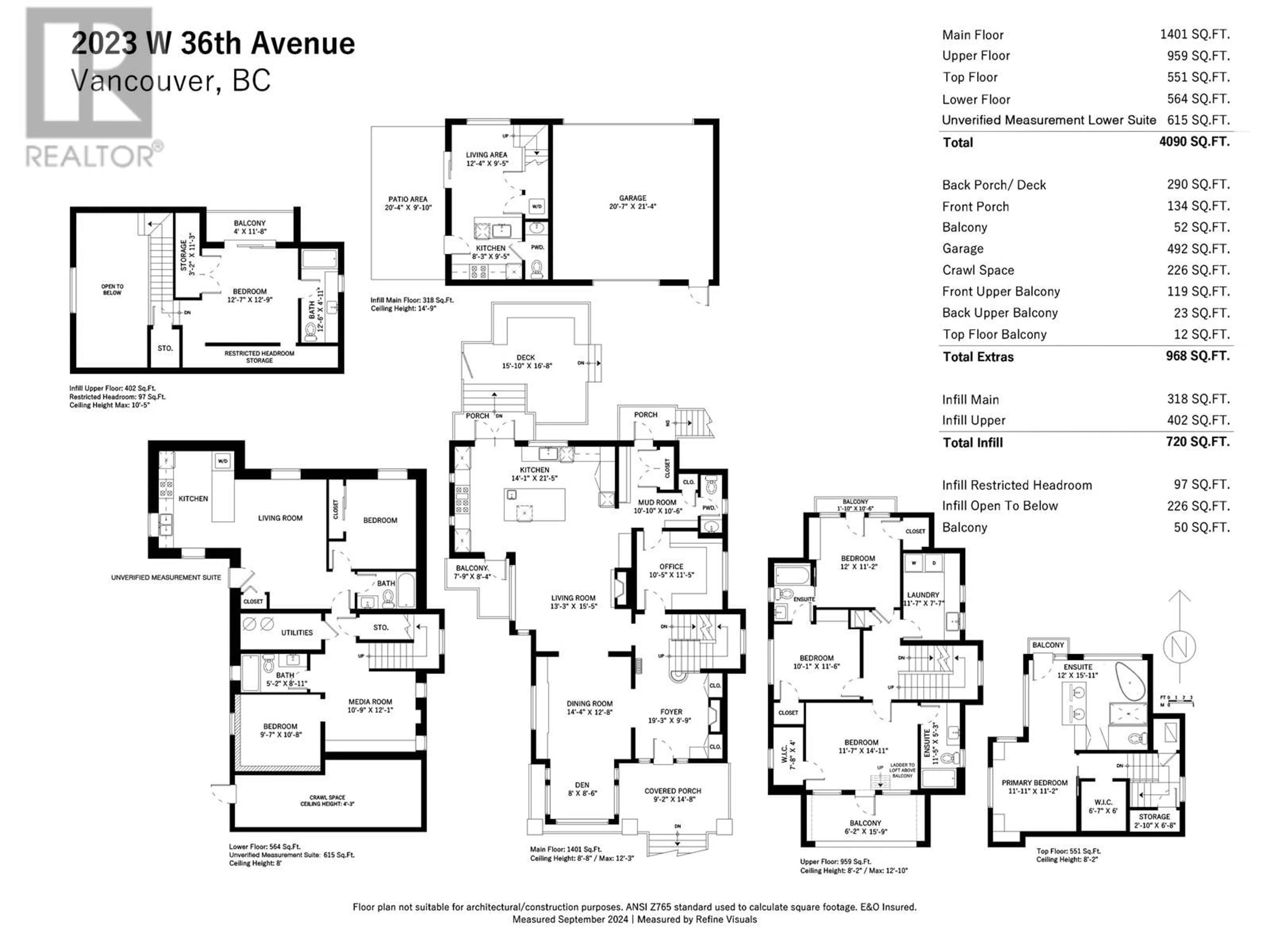 Floor plan for 2023 36TH AVENUE, Vancouver British Columbia V6M1L1