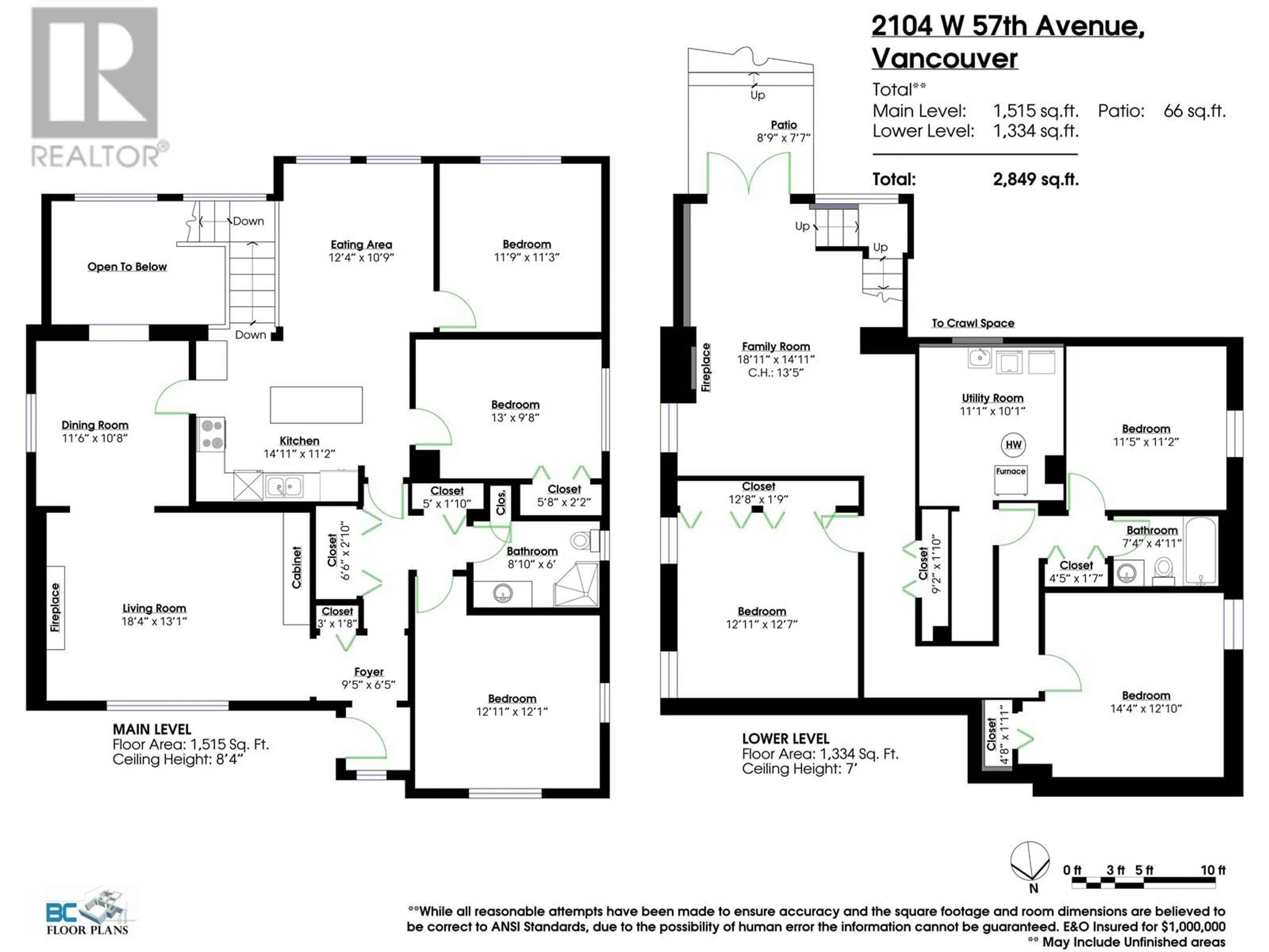 Floor plan for 2104 57TH AVENUE, Vancouver British Columbia V6P1V4