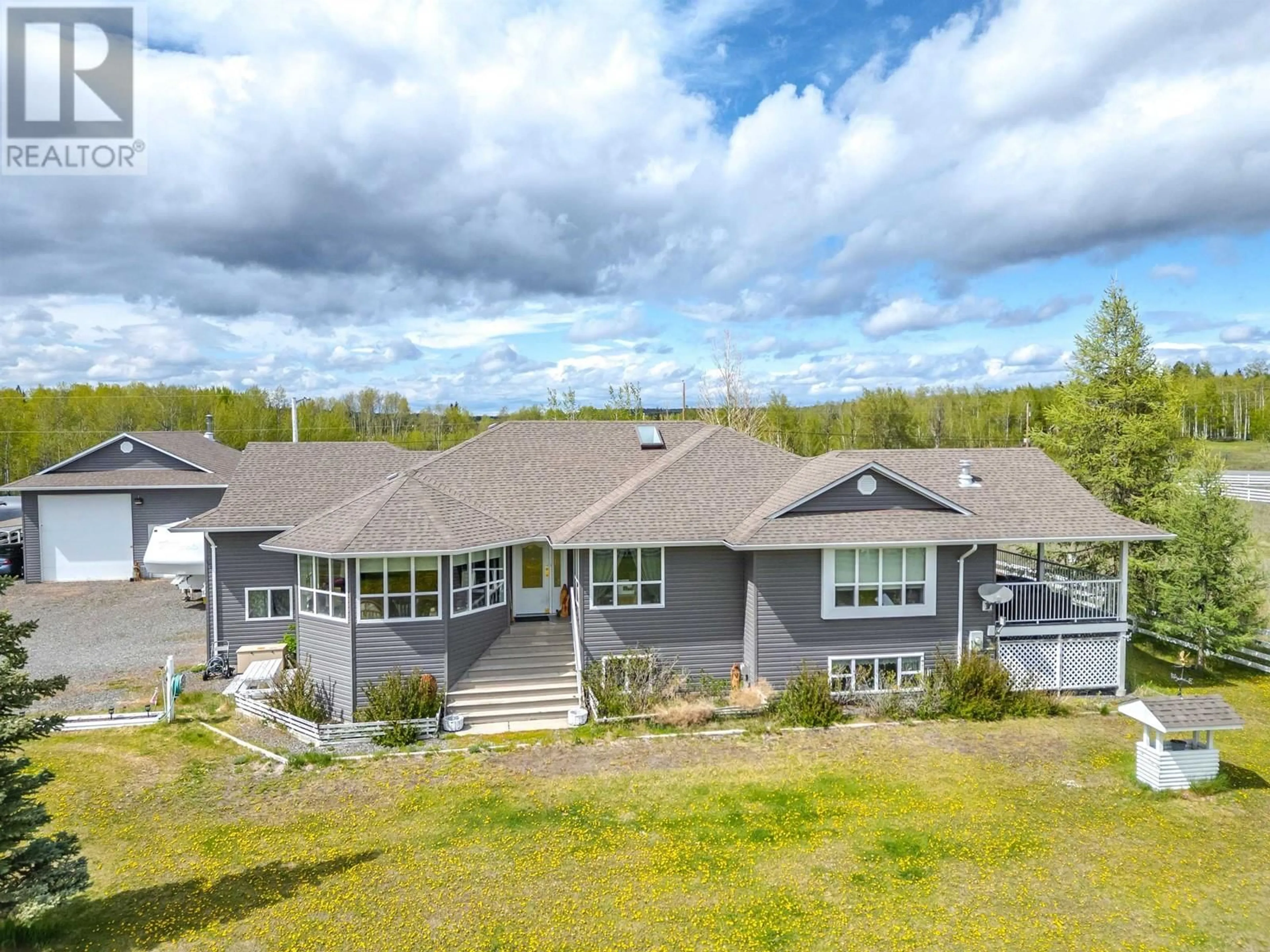 A pic from outside/outdoor area/front of a property/back of a property/a pic from drone, unknown for 8562 SKYLINE DRIVE, 70 Mile House British Columbia V0K2K1