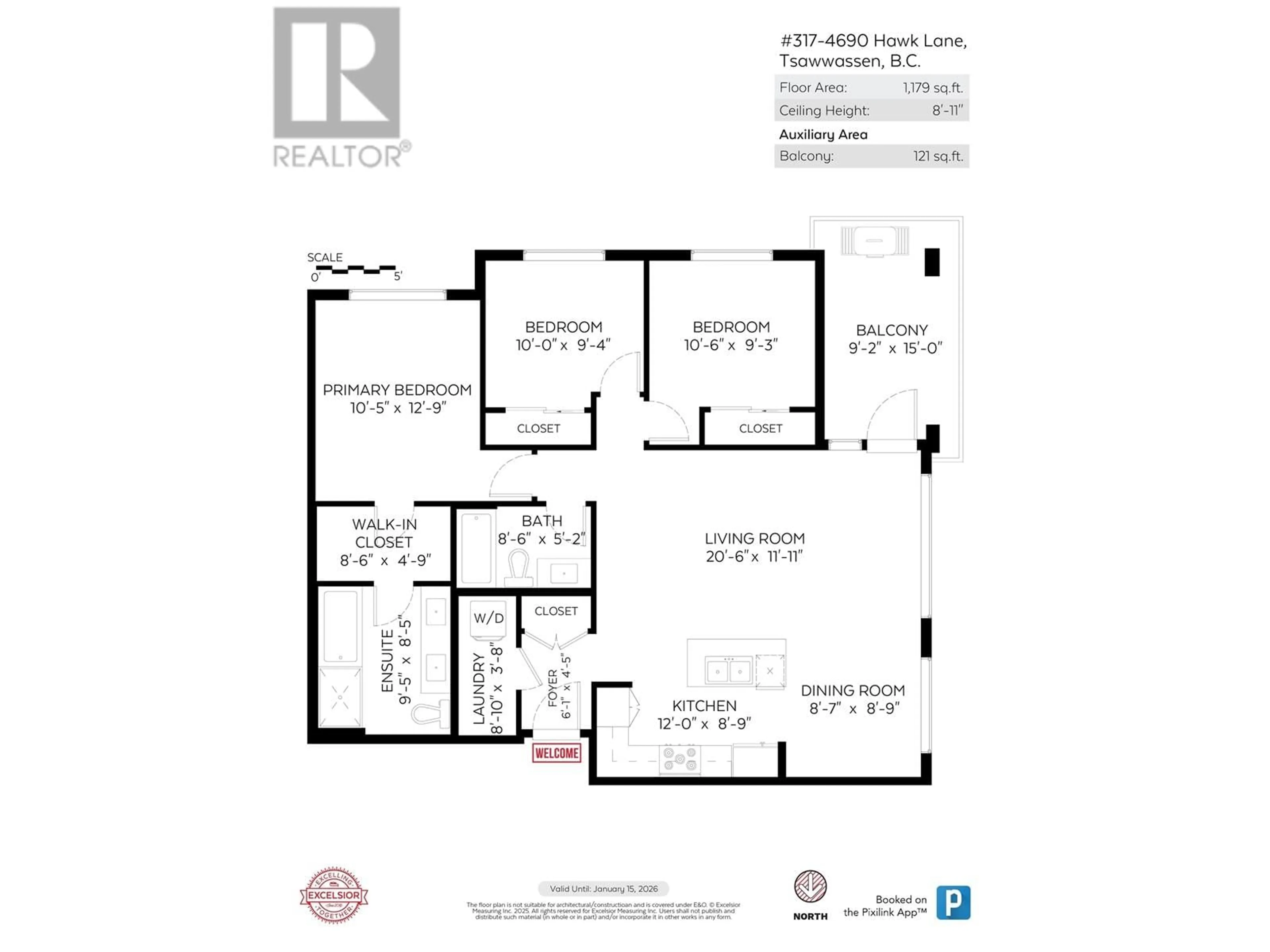 Floor plan for 317 - 4690 HAWK LANE, Tsawwassen British Columbia V4M0C4