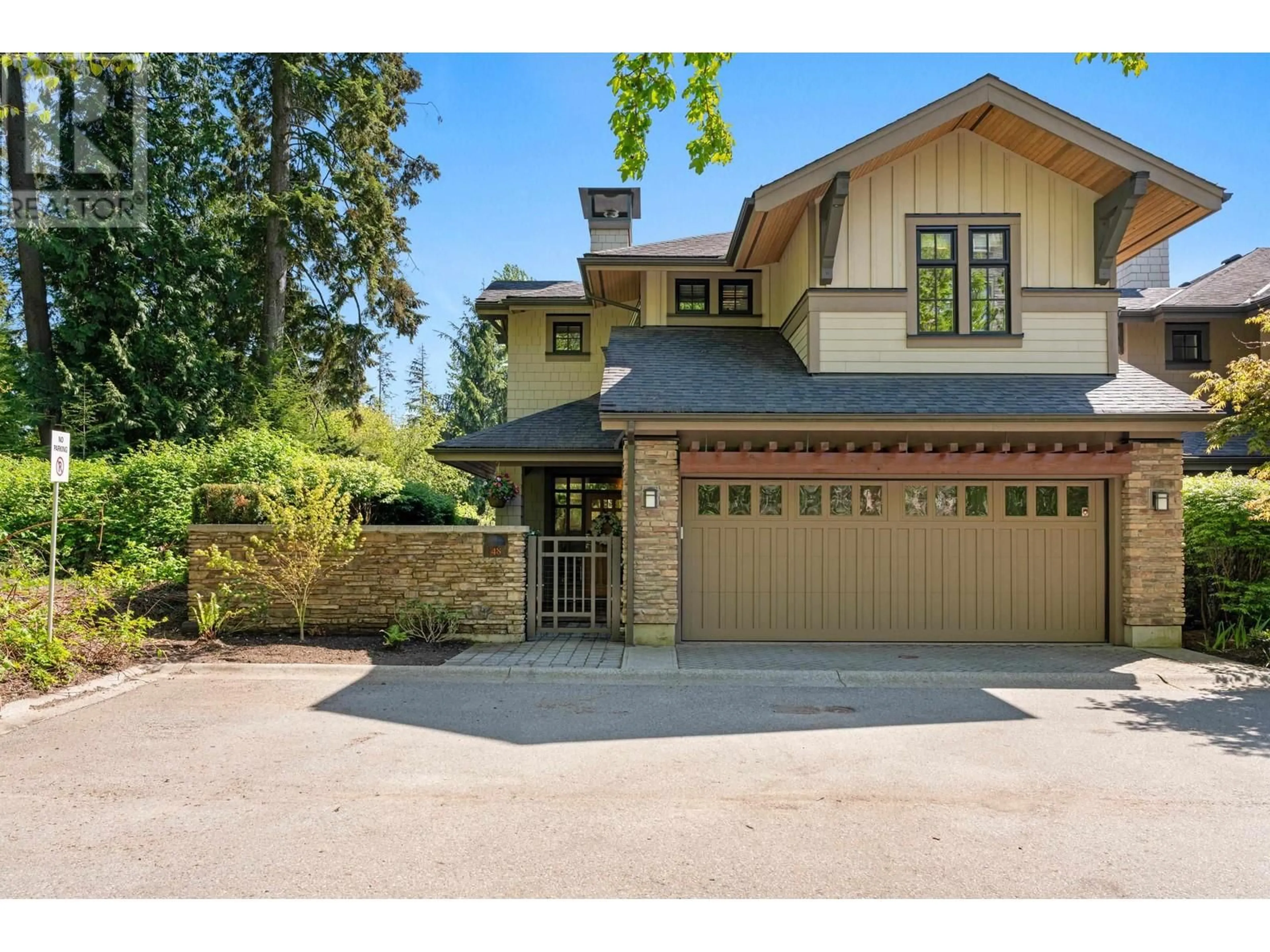 Home with brick exterior material, street for 48 - 3639 ALDERCREST DRIVE, North Vancouver British Columbia V7G0A1