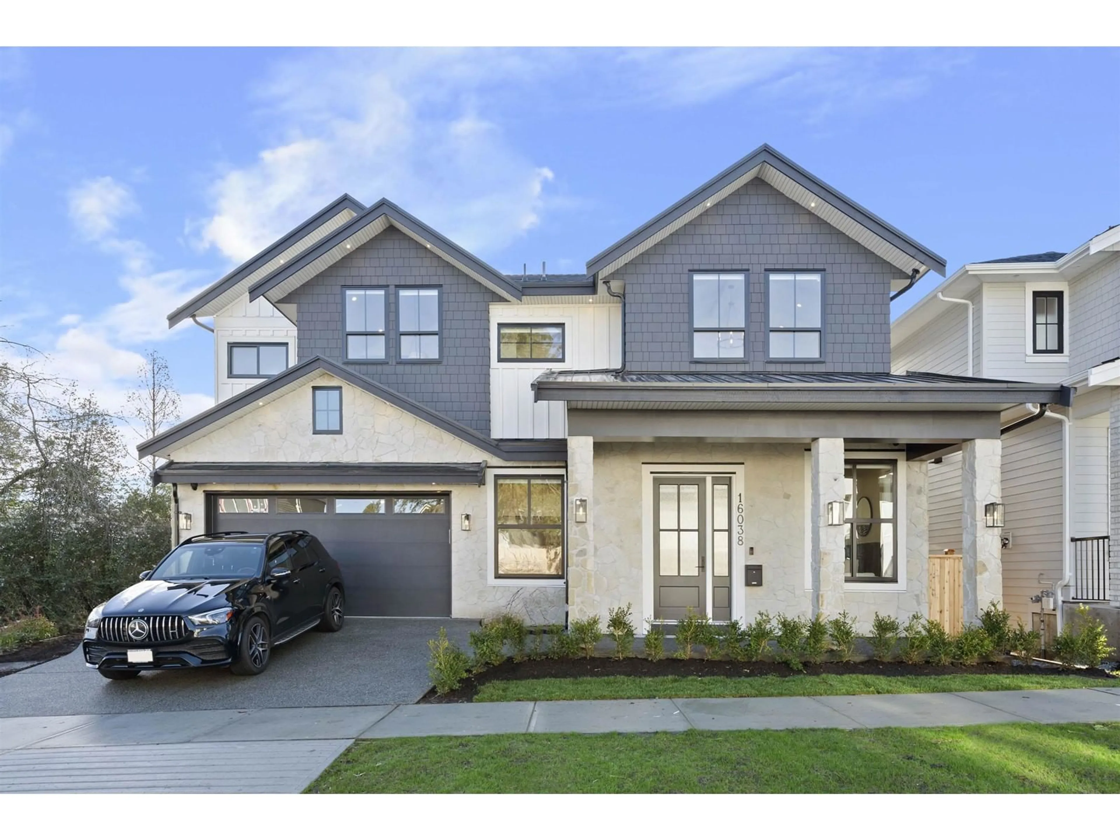 Home with brick exterior material, street for 16038 9A, Surrey British Columbia V4A4W5