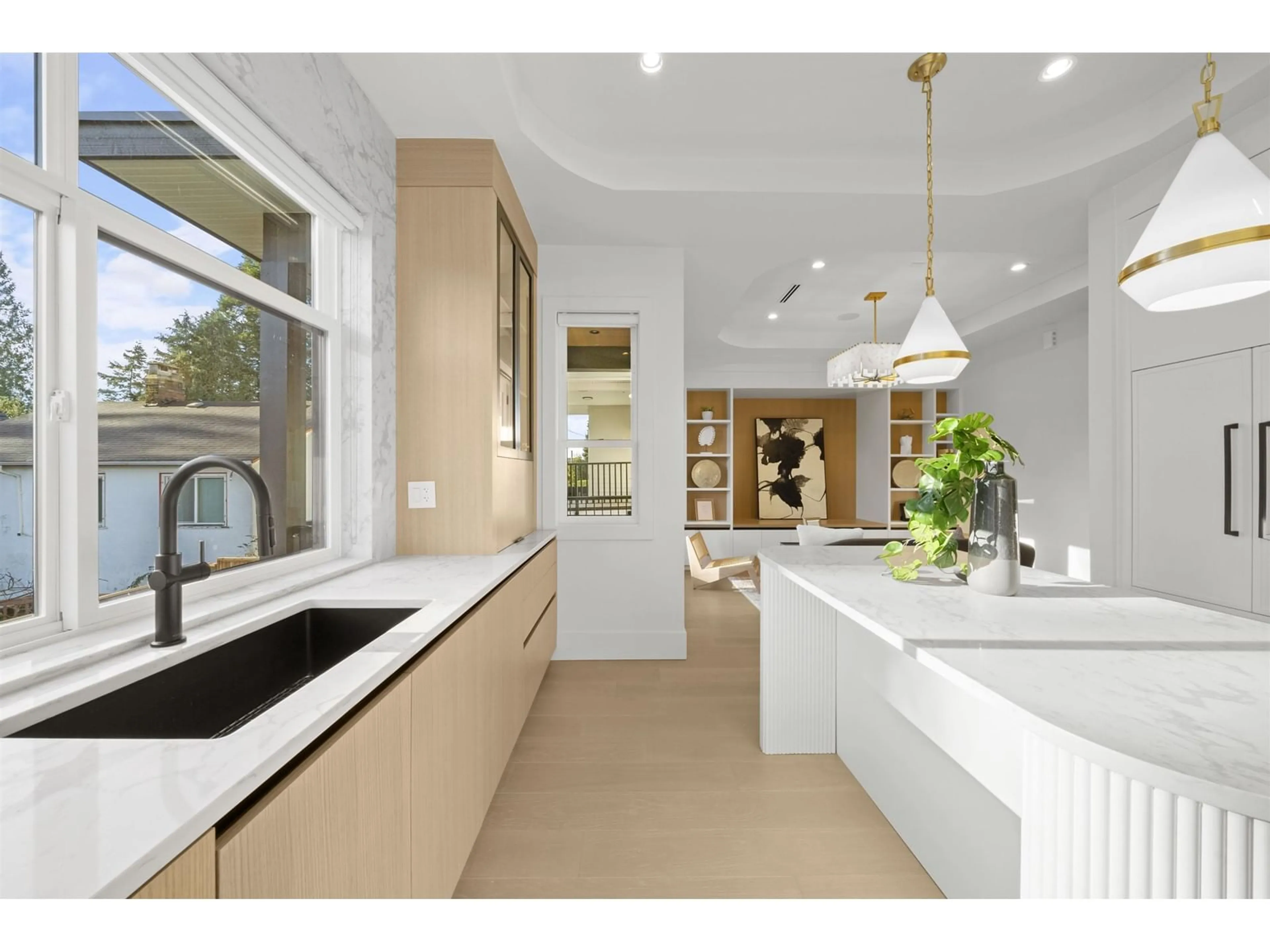 Contemporary kitchen, ceramic/tile floor for 16038 9A, Surrey British Columbia V4A4W5