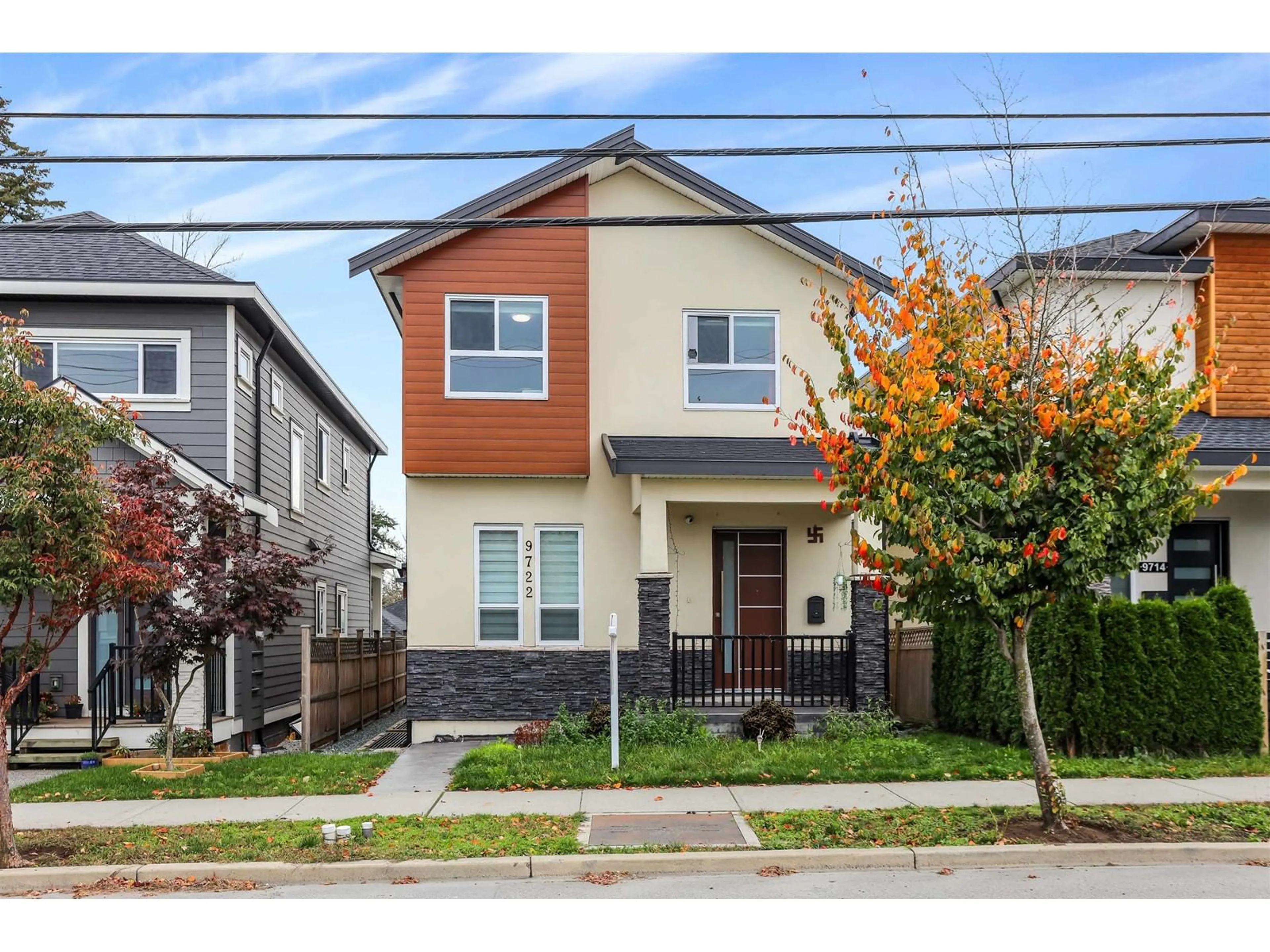 Home with brick exterior material, street for 9722 160, Surrey British Columbia V4N2J4
