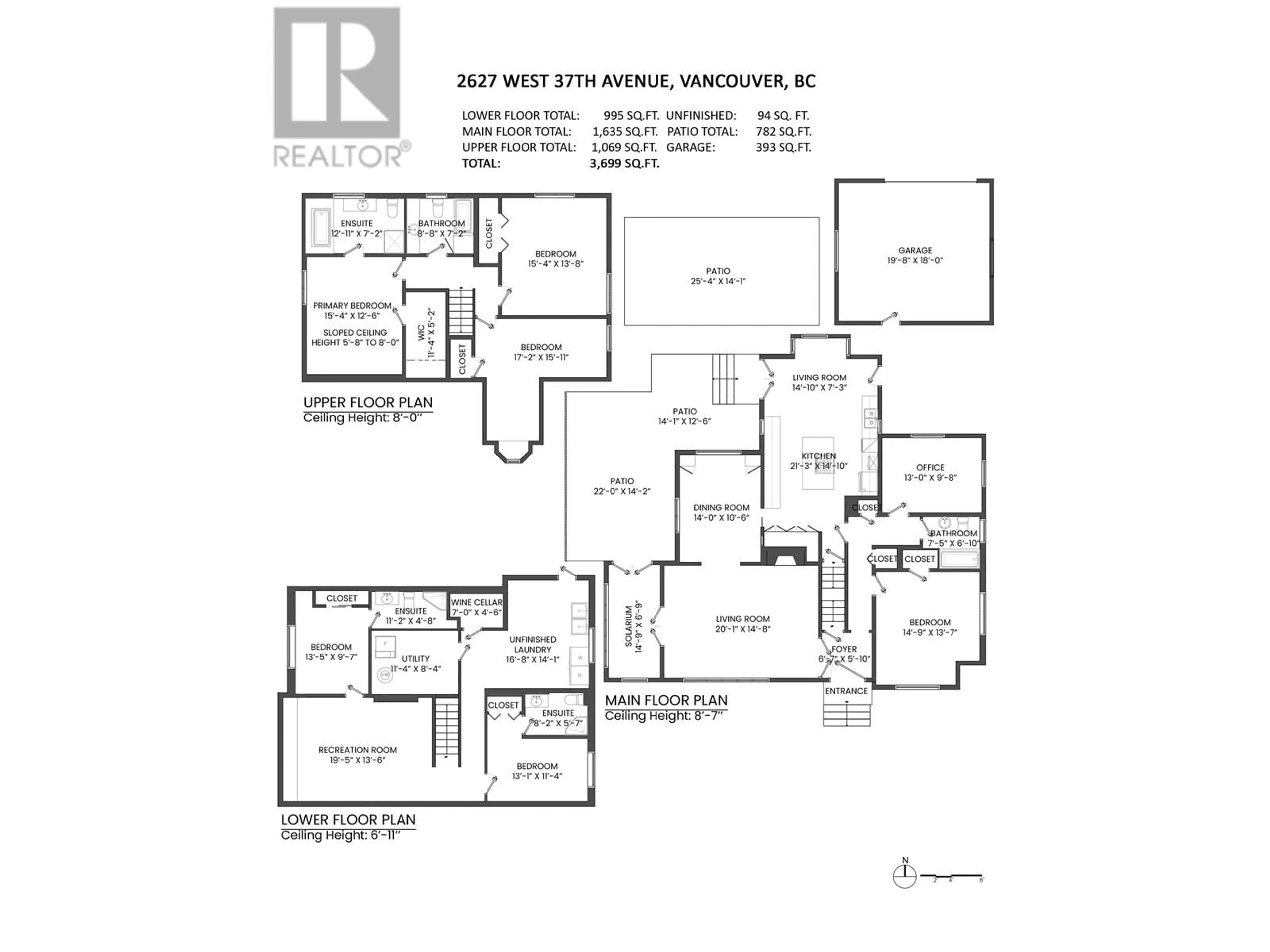 Floor plan for 2627 37TH AVENUE, Vancouver British Columbia V6N2T3