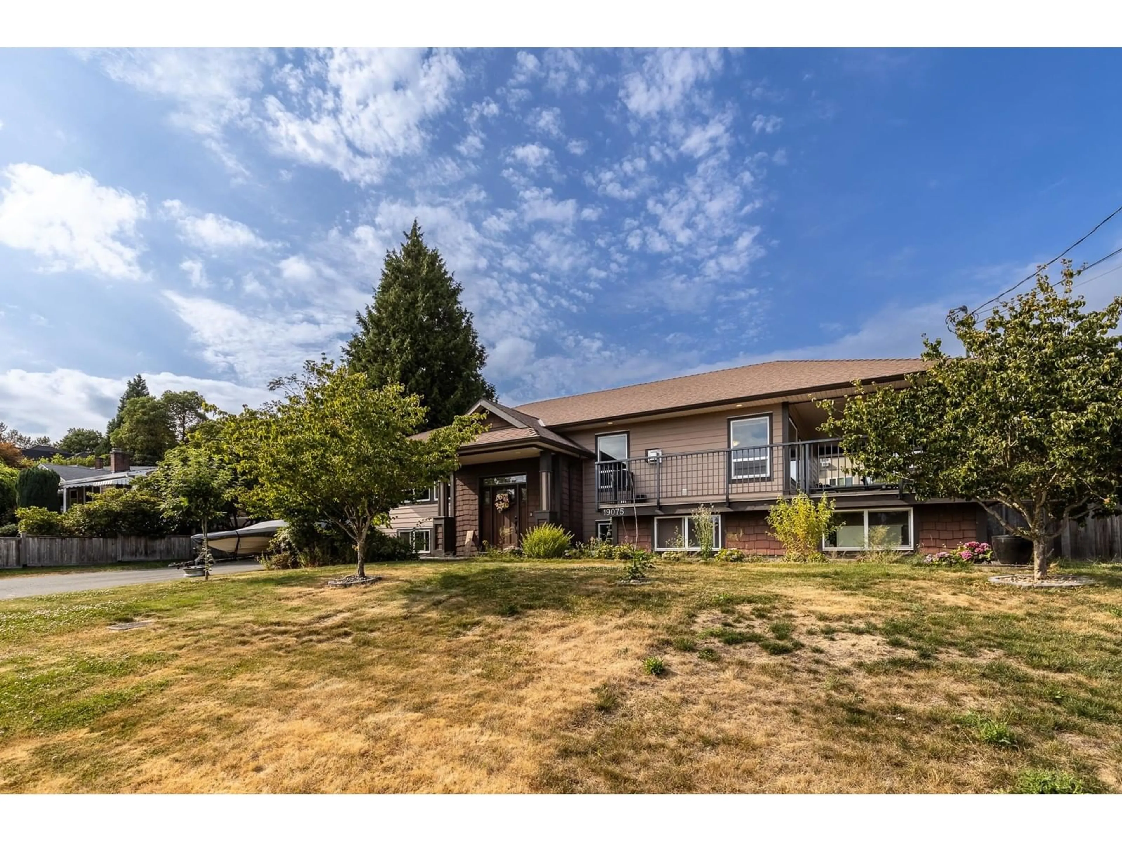 A pic from outside/outdoor area/front of a property/back of a property/a pic from drone, street for 19075 60B, Surrey British Columbia V3S7T8