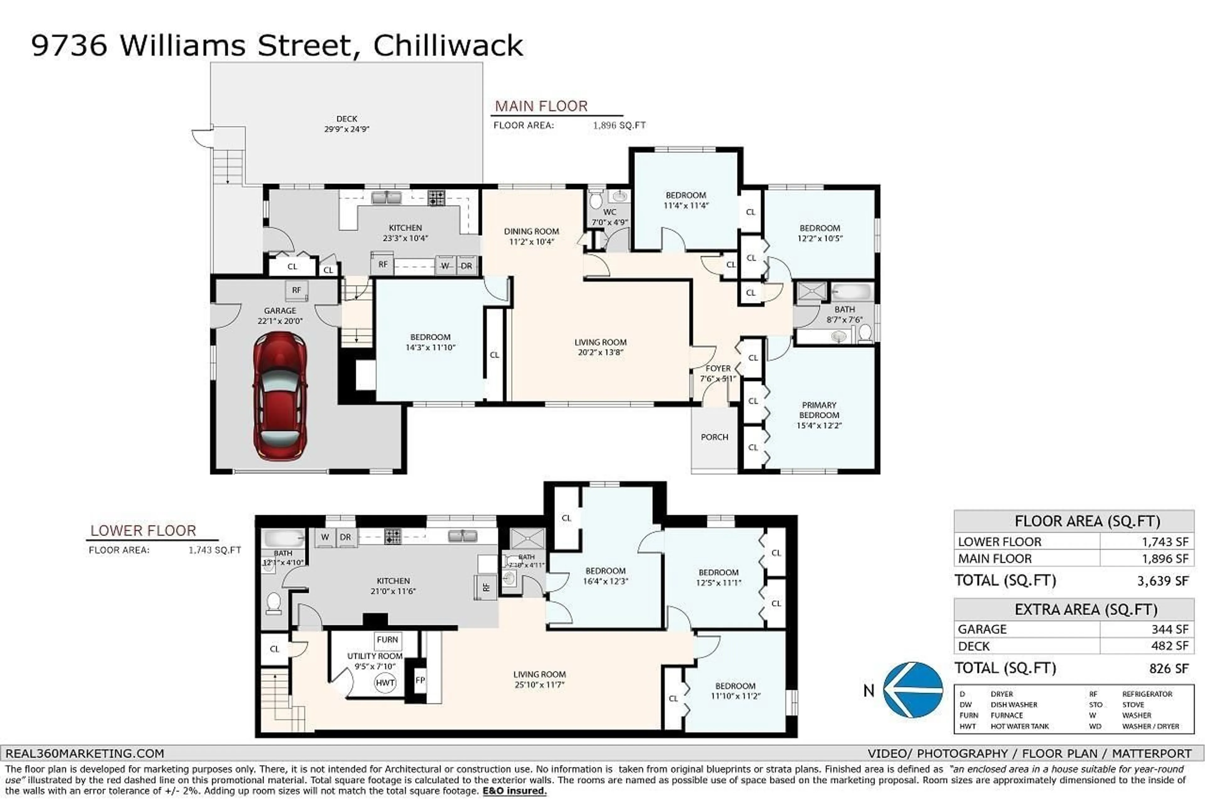 Floor plan for 9736 WILLIAMS STREET, Chilliwack British Columbia V2P5G7