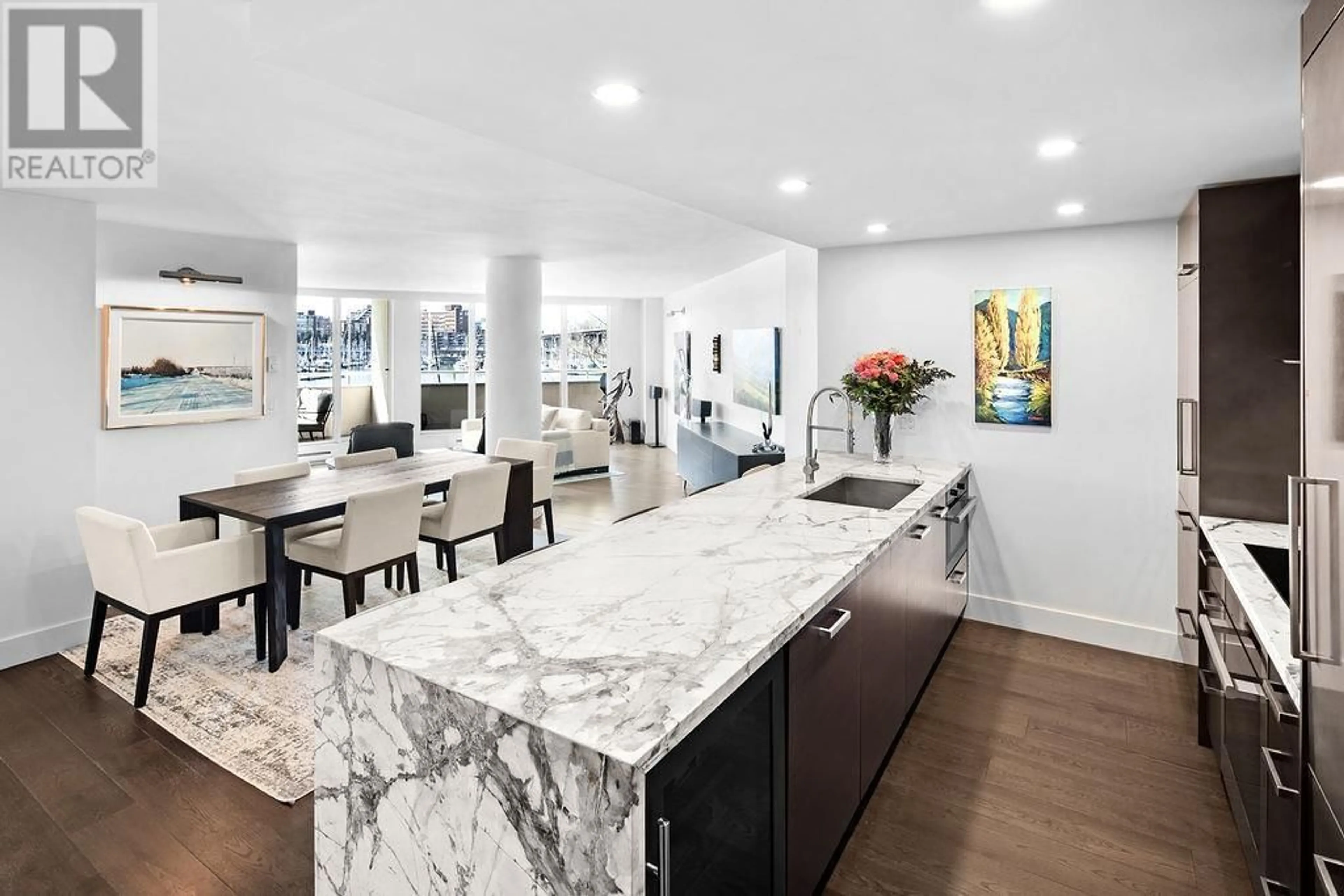 Open concept kitchen, ceramic/tile floor for 202 - 1600 HOWE STREET, Vancouver British Columbia V6Z2L9