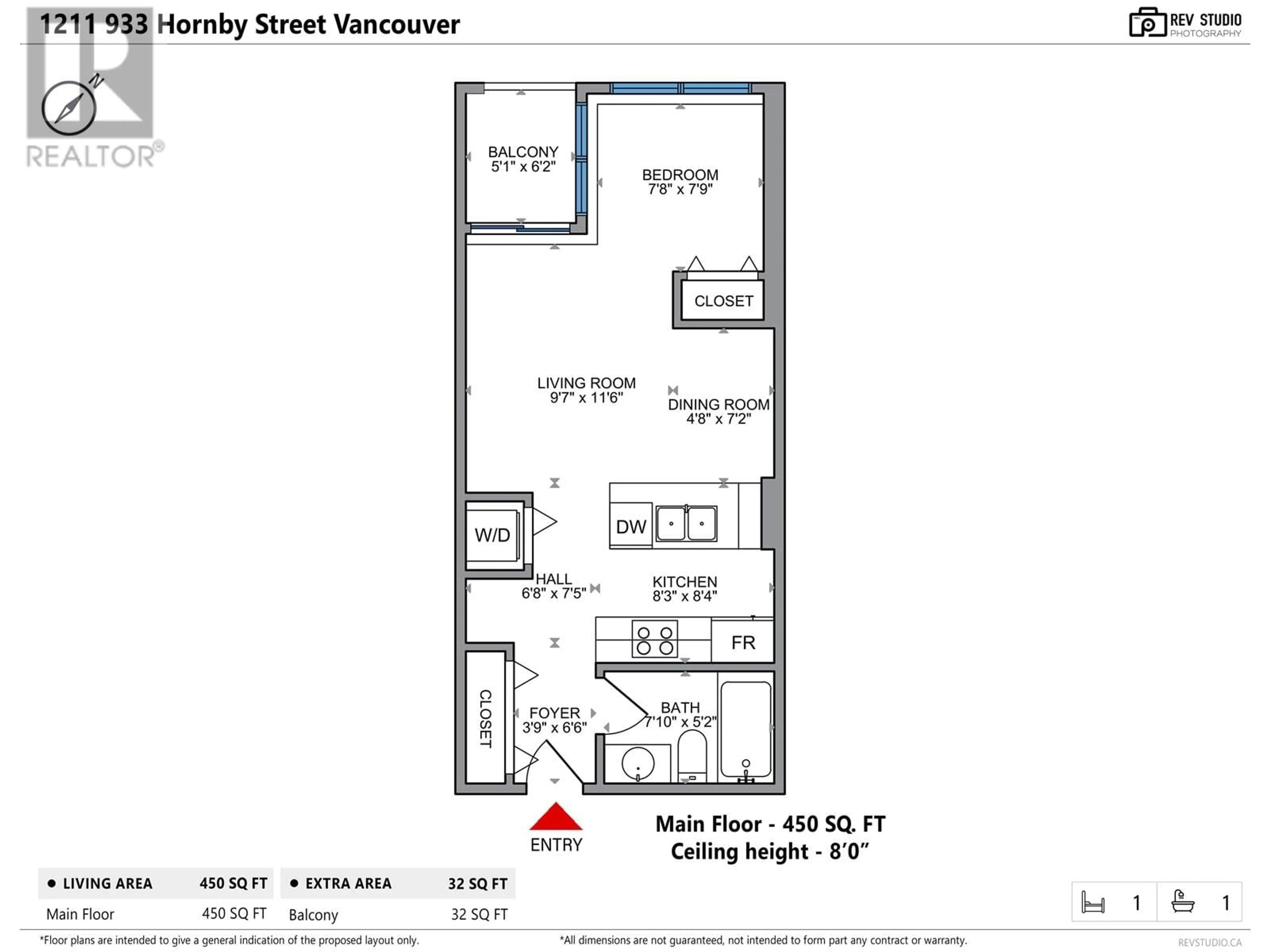 Floor plan for 1211 - 933 HORNBY STREET, Vancouver British Columbia V6Z3G4