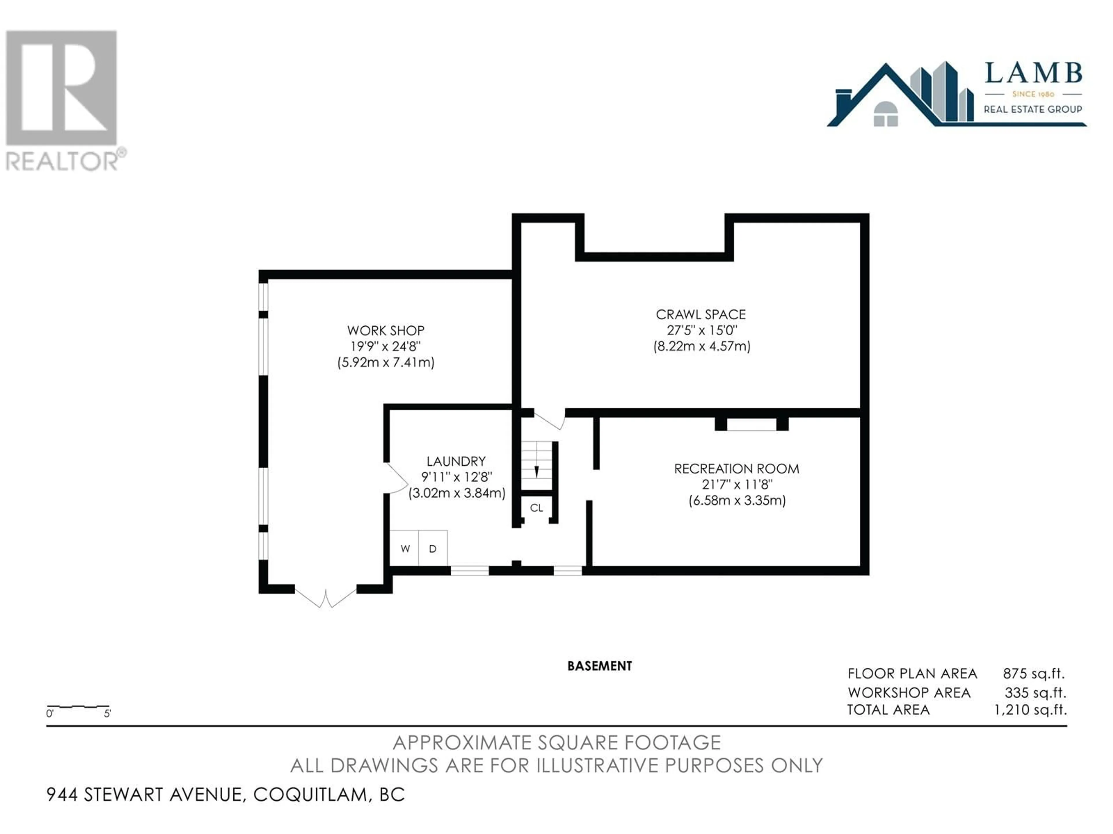 Floor plan for 944 STEWART AVENUE, Coquitlam British Columbia V3K2N6