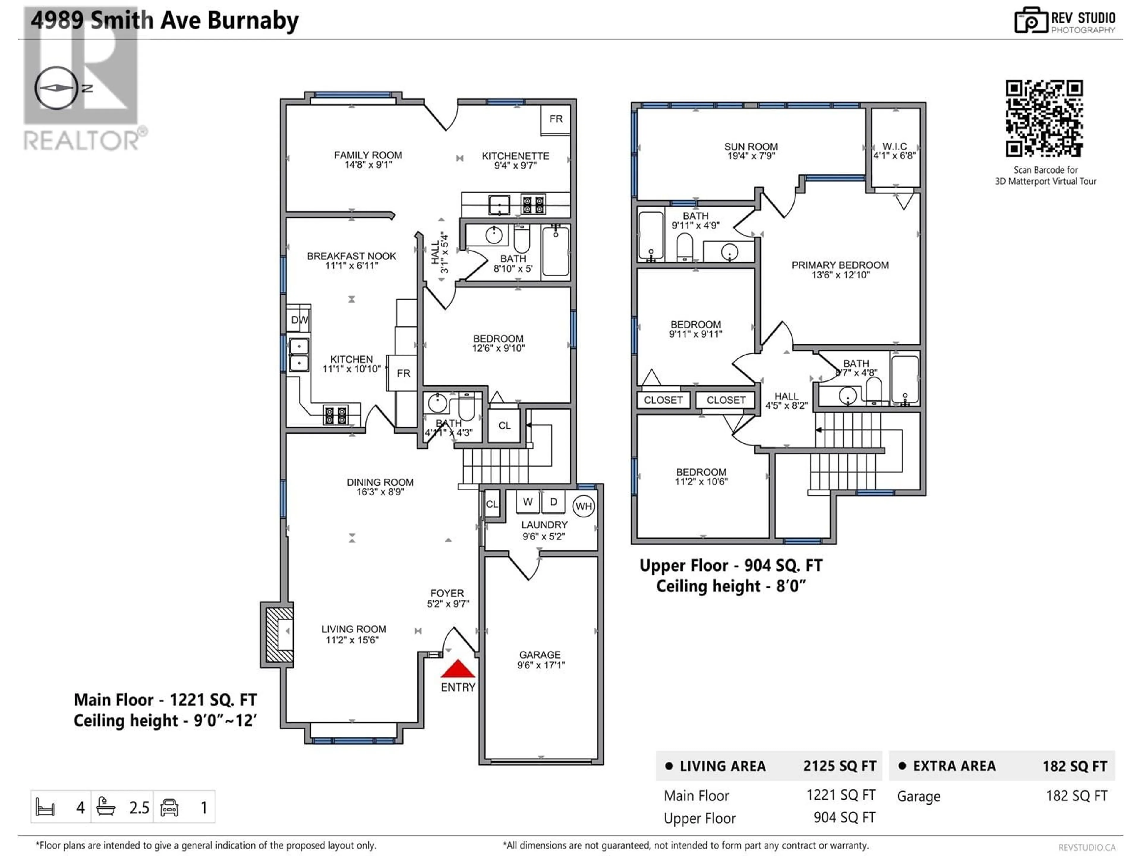 Floor plan for 4989 SMITH AVENUE, Burnaby British Columbia V5G2W6