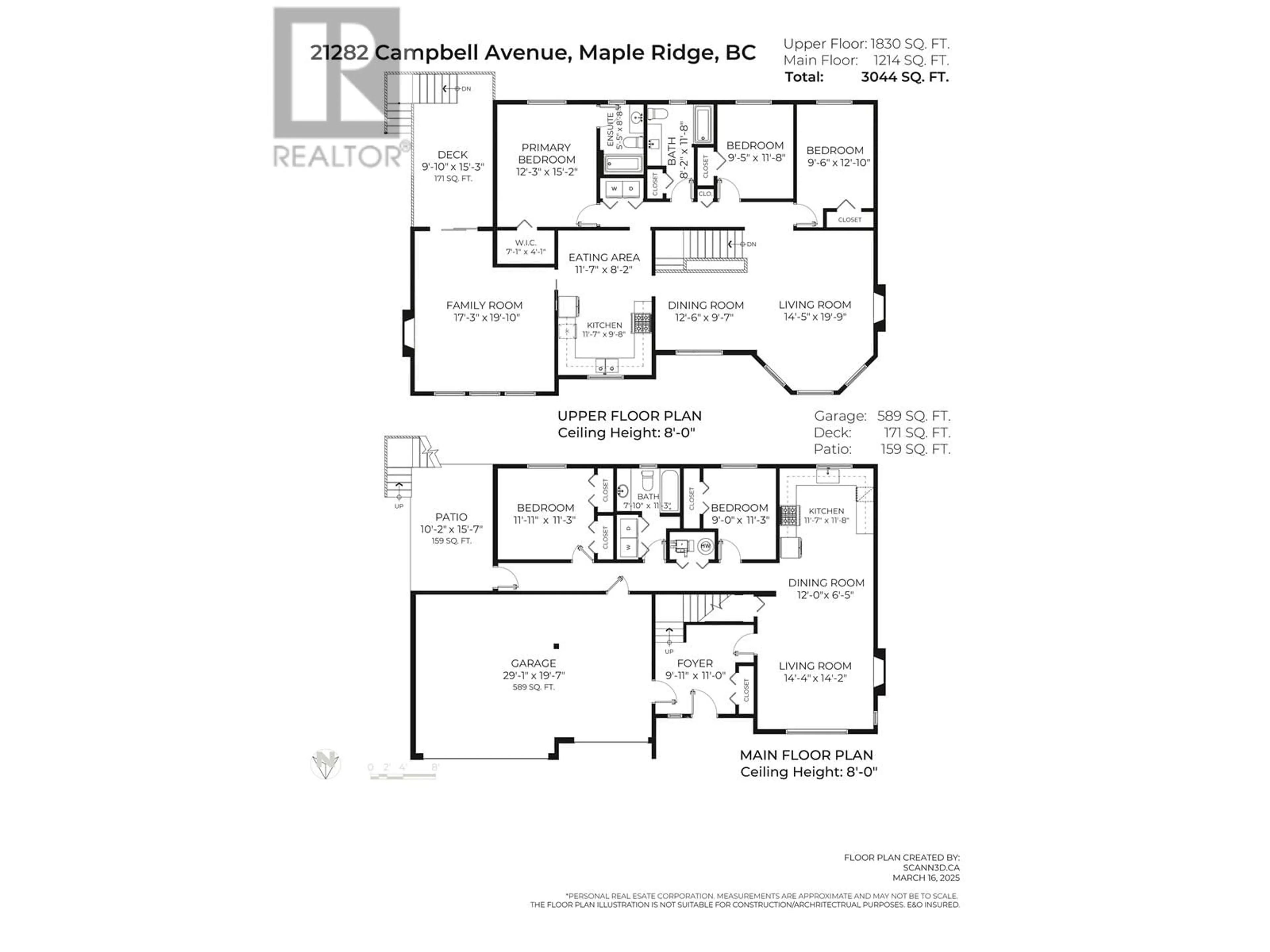 Floor plan for 21282 CAMPBELL AVENUE, Maple Ridge British Columbia V2X7G6
