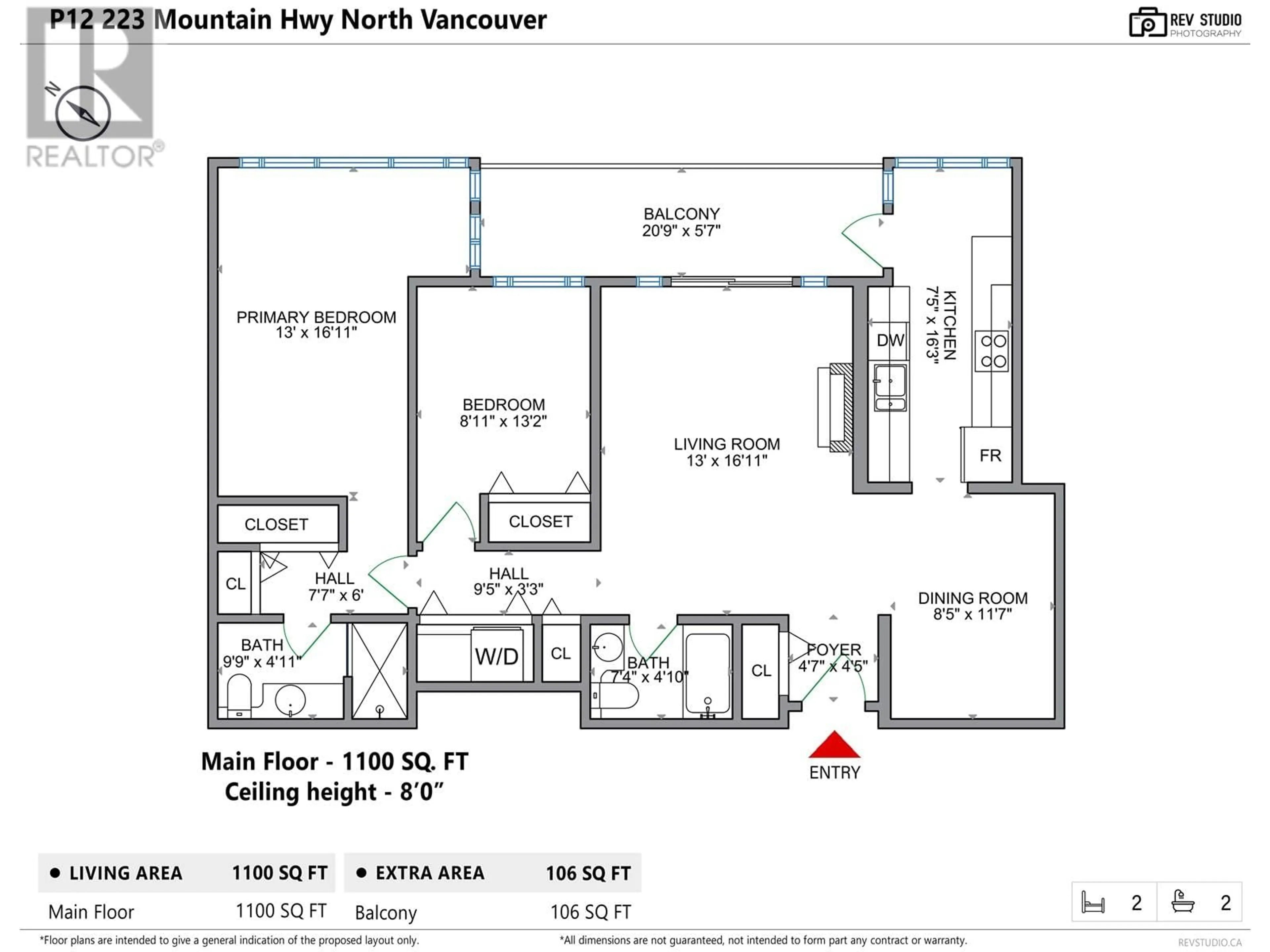 Floor plan for PH12 - 223 MOUNTAIN HIGHWAY, North Vancouver British Columbia V7J3V3