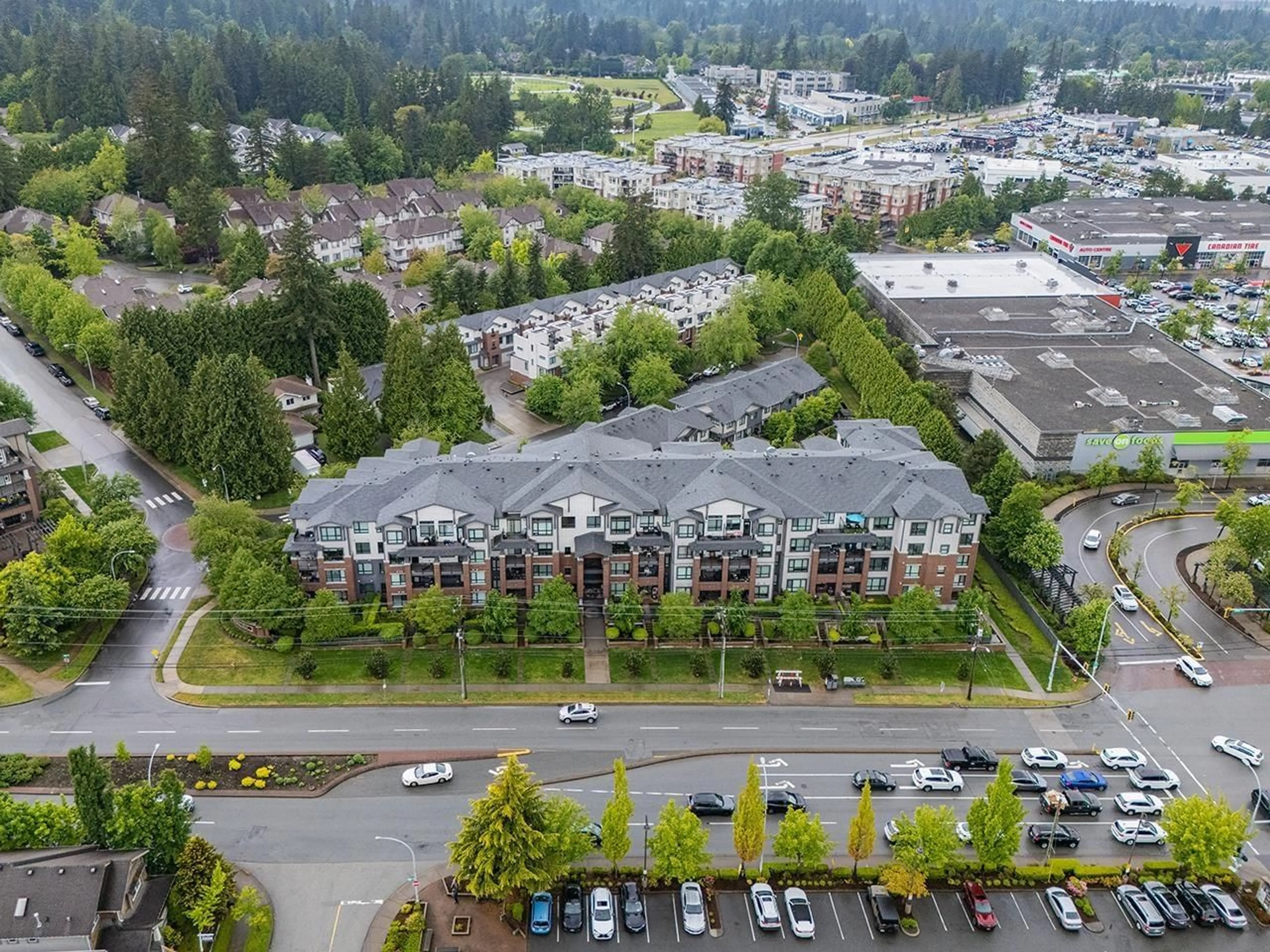 A pic from outside/outdoor area/front of a property/back of a property/a pic from drone, mountain view for 406 - 2960 151, Surrey British Columbia V4P0G3