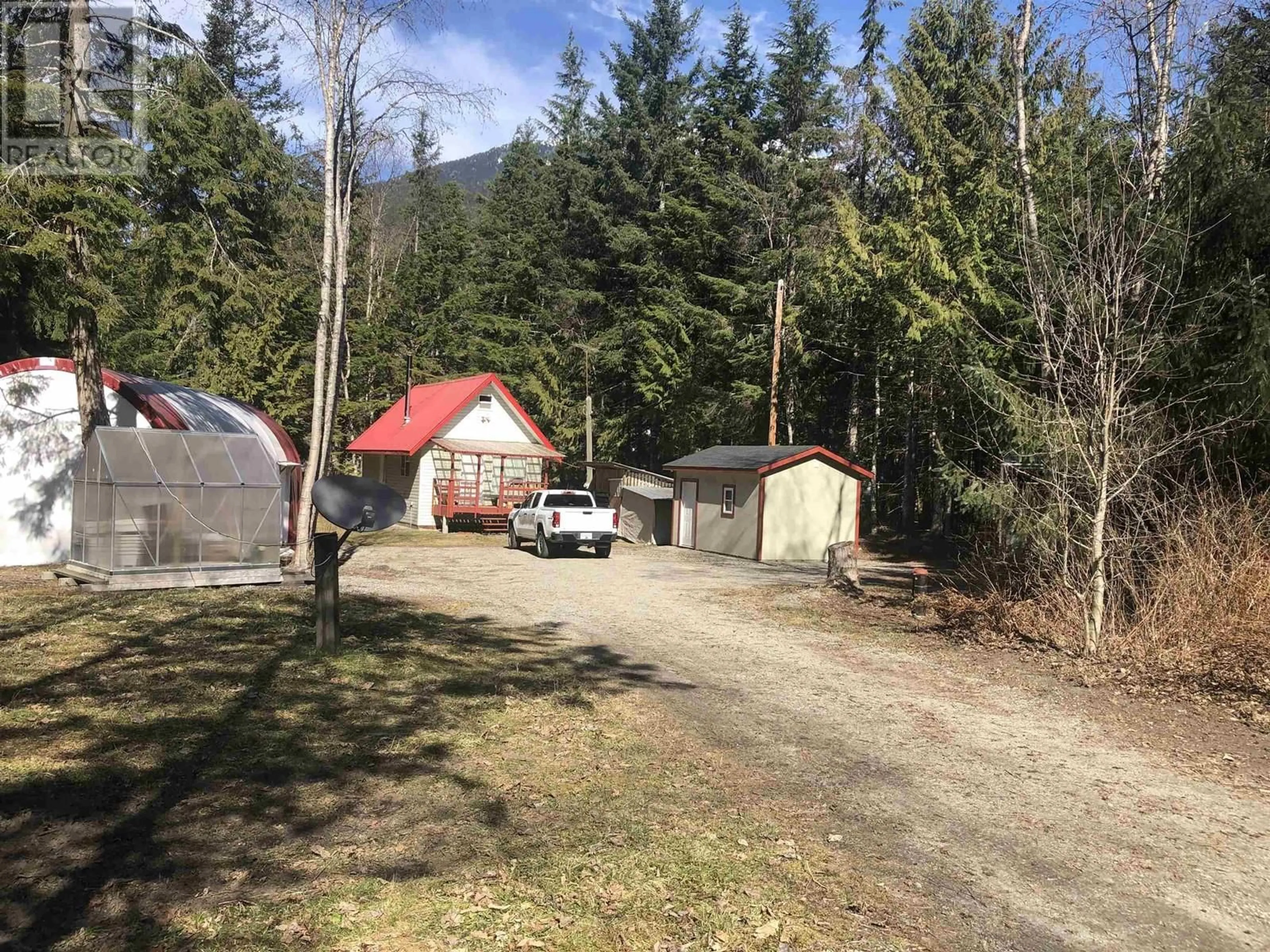 A pic from outside/outdoor area/front of a property/back of a property/a pic from drone, mountain view for 528 TONQUIN ROAD, Bella Coola British Columbia V0T1C0