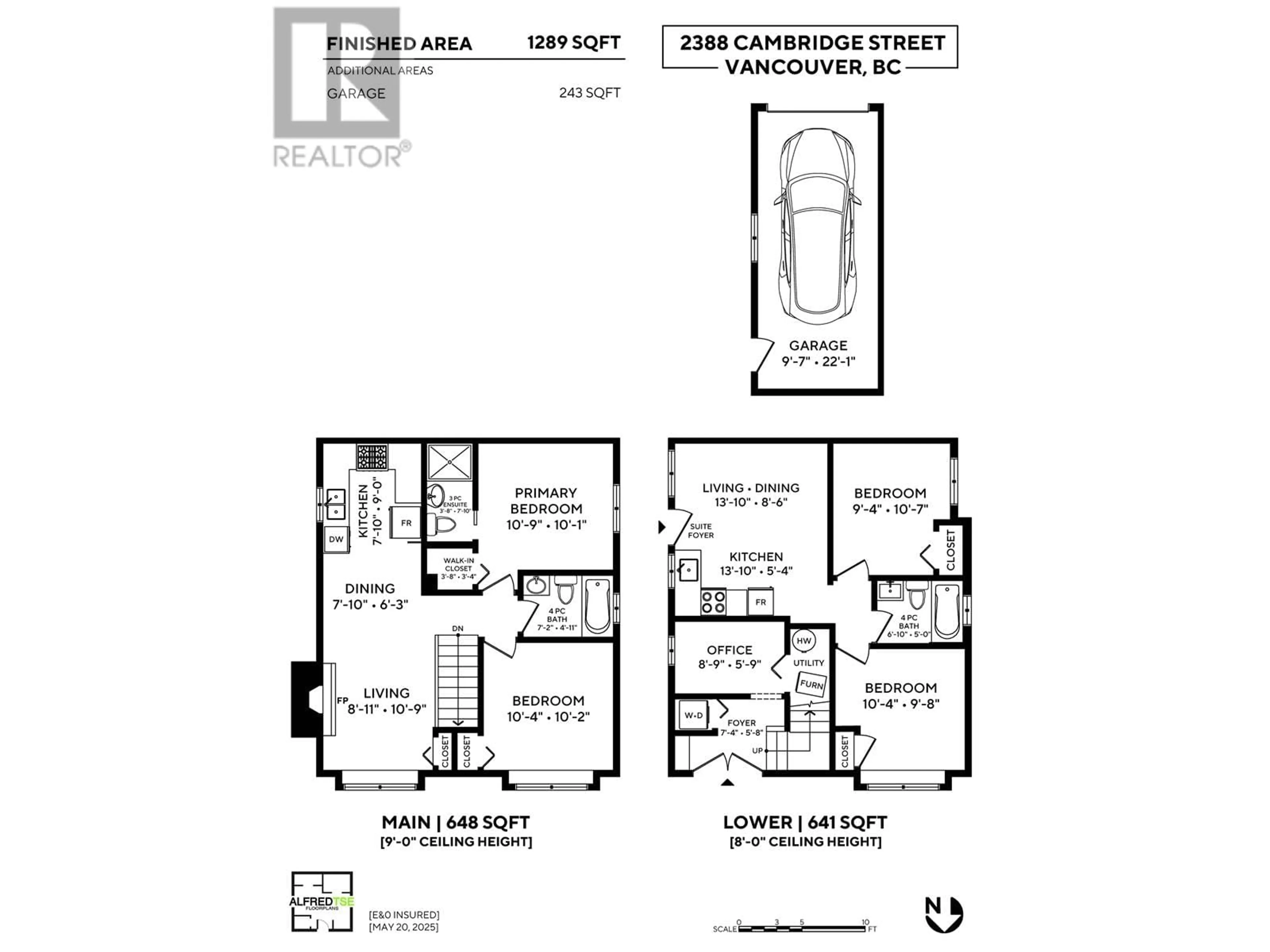 Floor plan for 2388 CAMBRIDGE STREET, Vancouver British Columbia V5L1E7