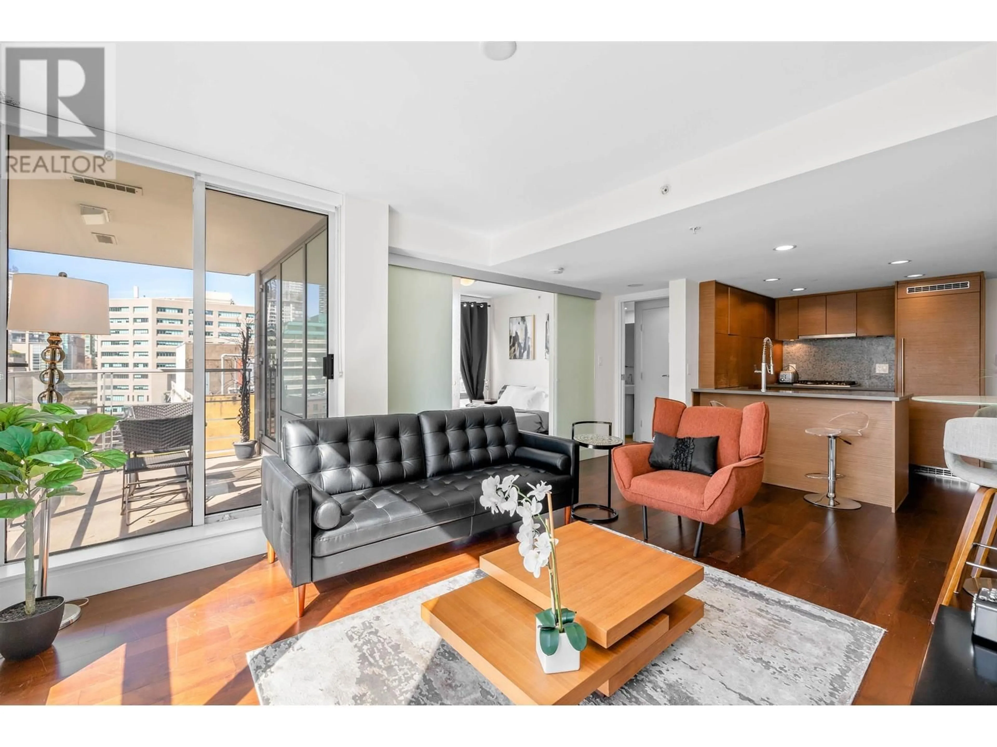 Living room with furniture, unknown for 804 - 565 SMITHE STREET, Vancouver British Columbia V6B0E4