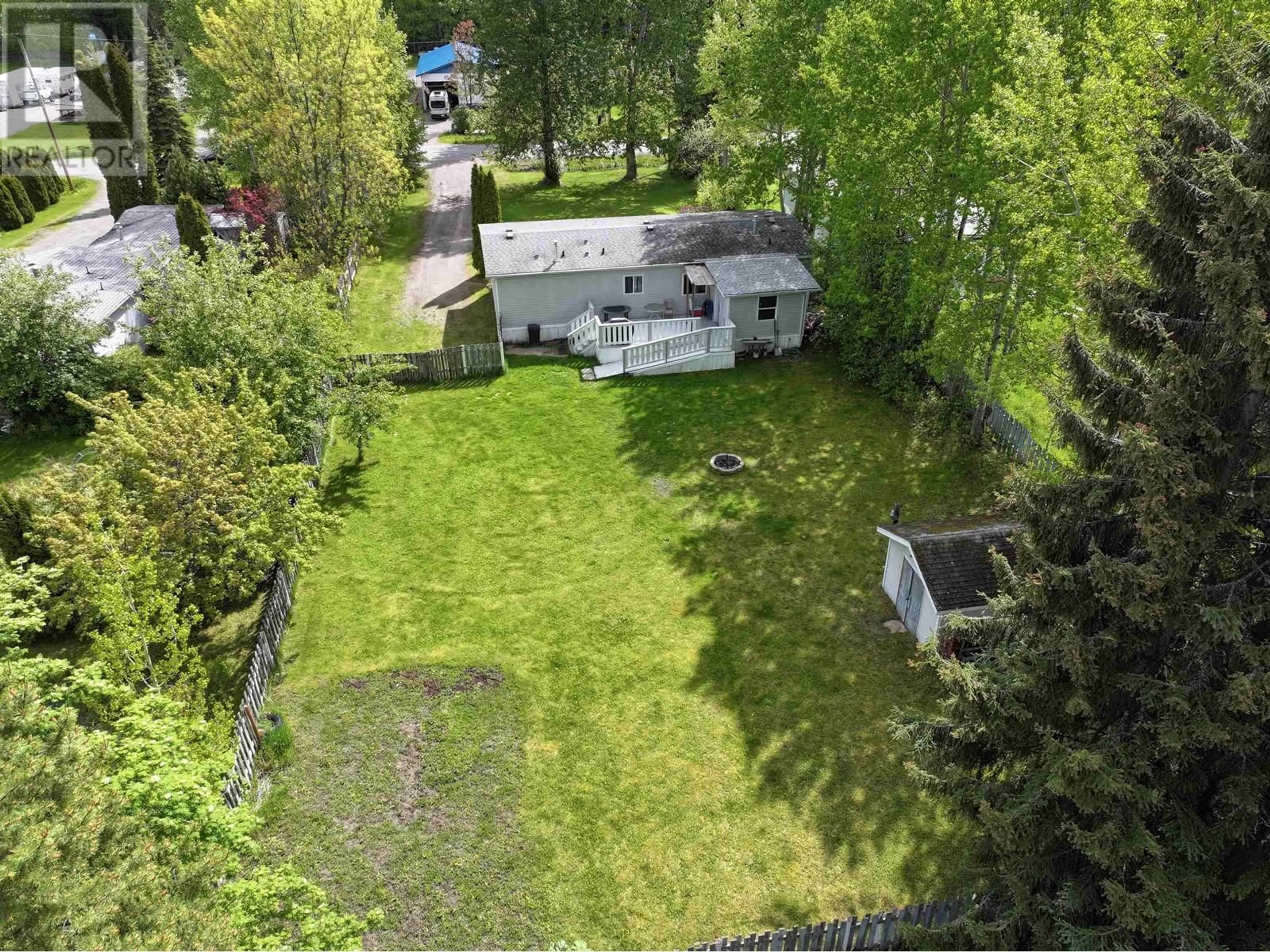 A pic from outside/outdoor area/front of a property/back of a property/a pic from drone, street for 1321 BASS ROAD, Quesnel British Columbia V2J3W6