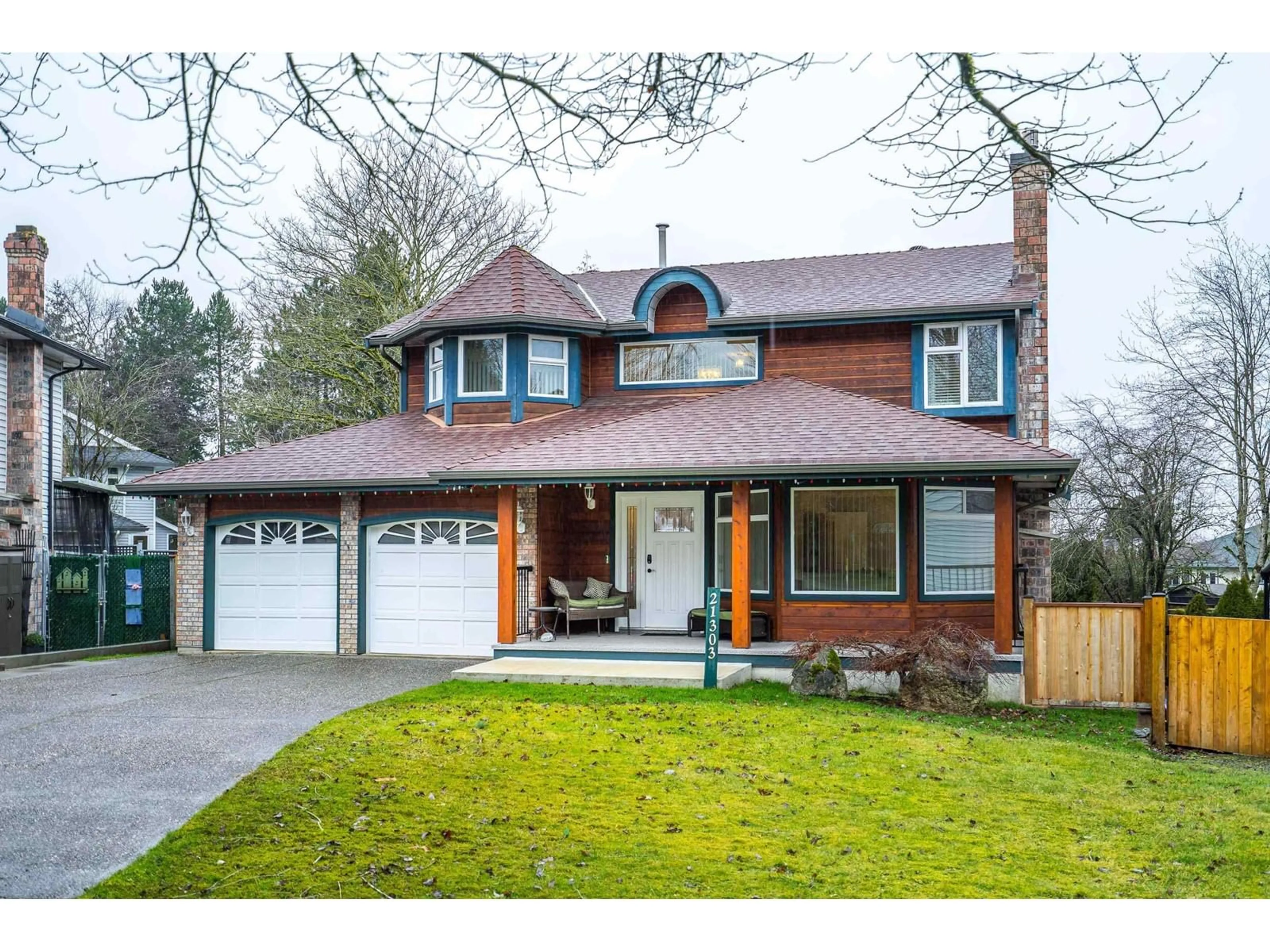 Home with brick exterior material, street for 21303 87B, Langley British Columbia V1M2A1