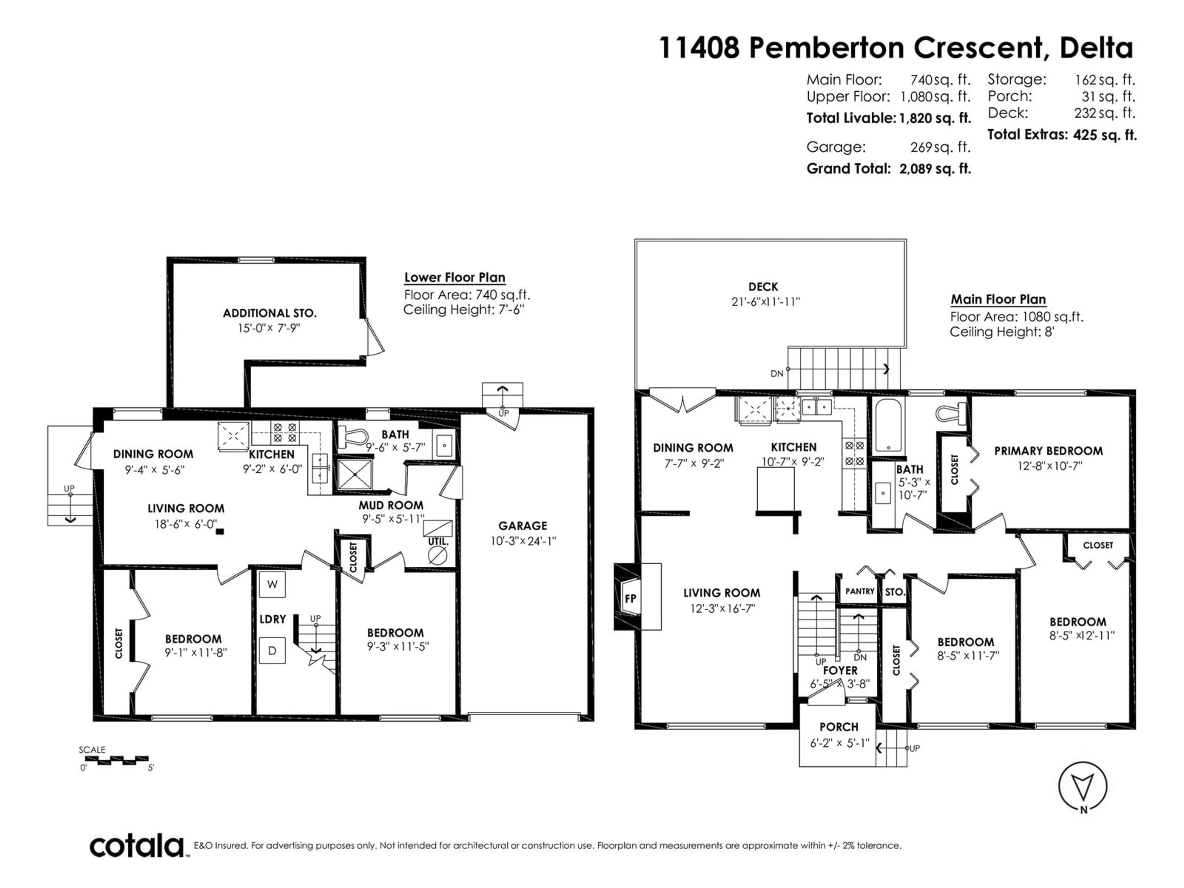 Floor plan for 11408 PEMBERTON, Delta British Columbia V4C3J4