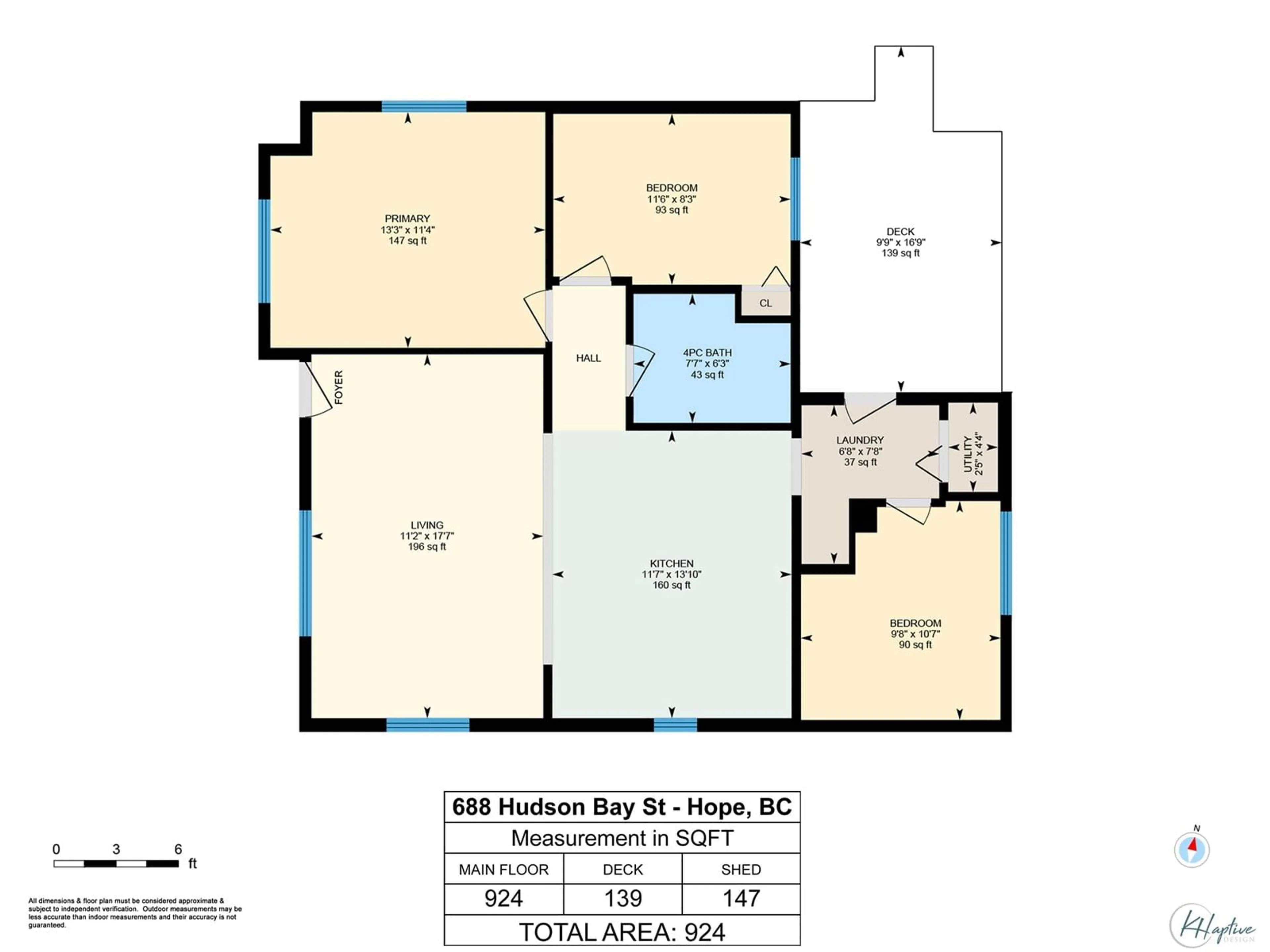 Floor plan for 688 HUDSON BAY STREET, Hope British Columbia V0X1L4