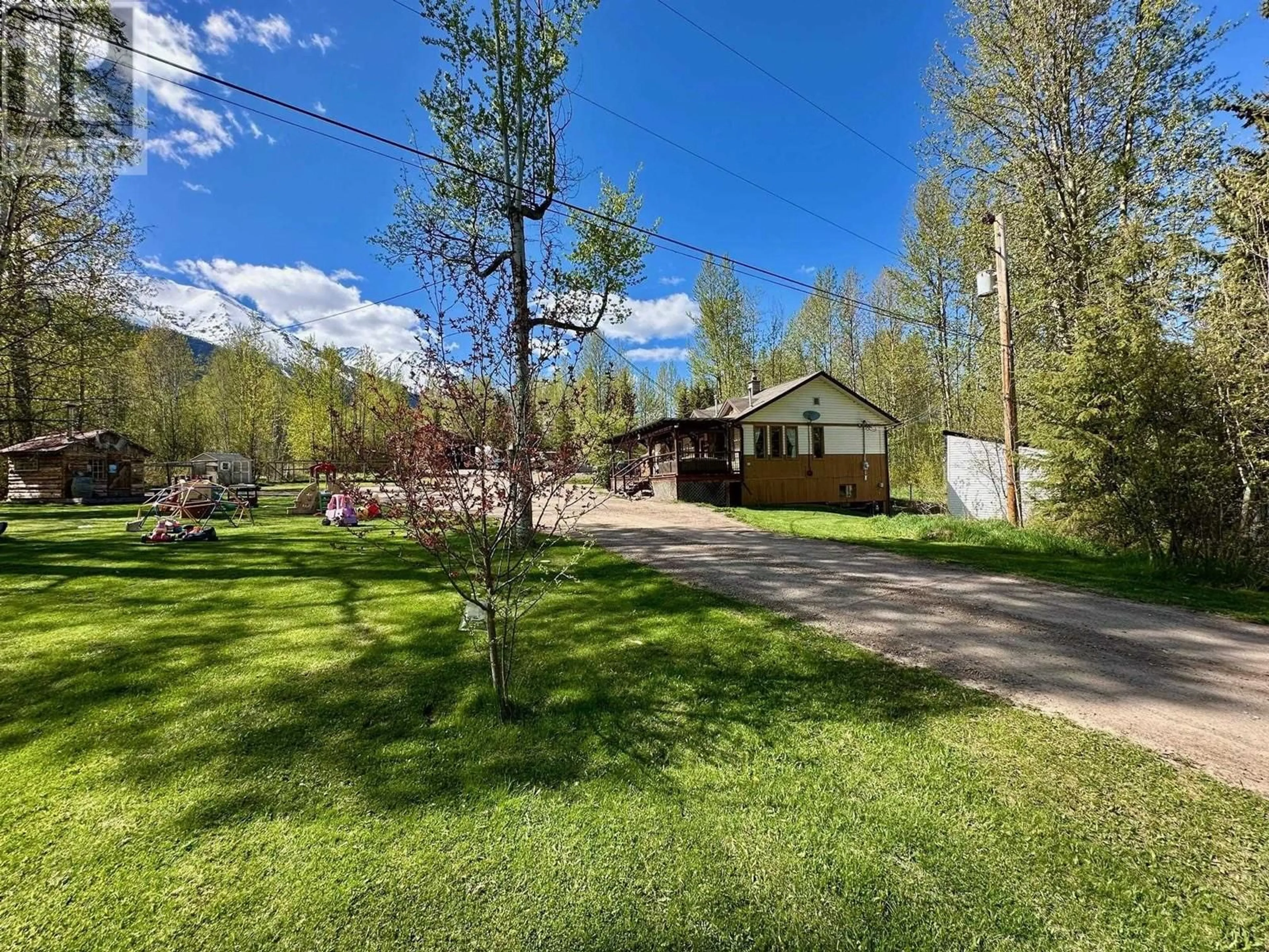 A pic from outside/outdoor area/front of a property/back of a property/a pic from drone, unknown for 5142 SLACK ROAD, Smithers British Columbia V0J2N0
