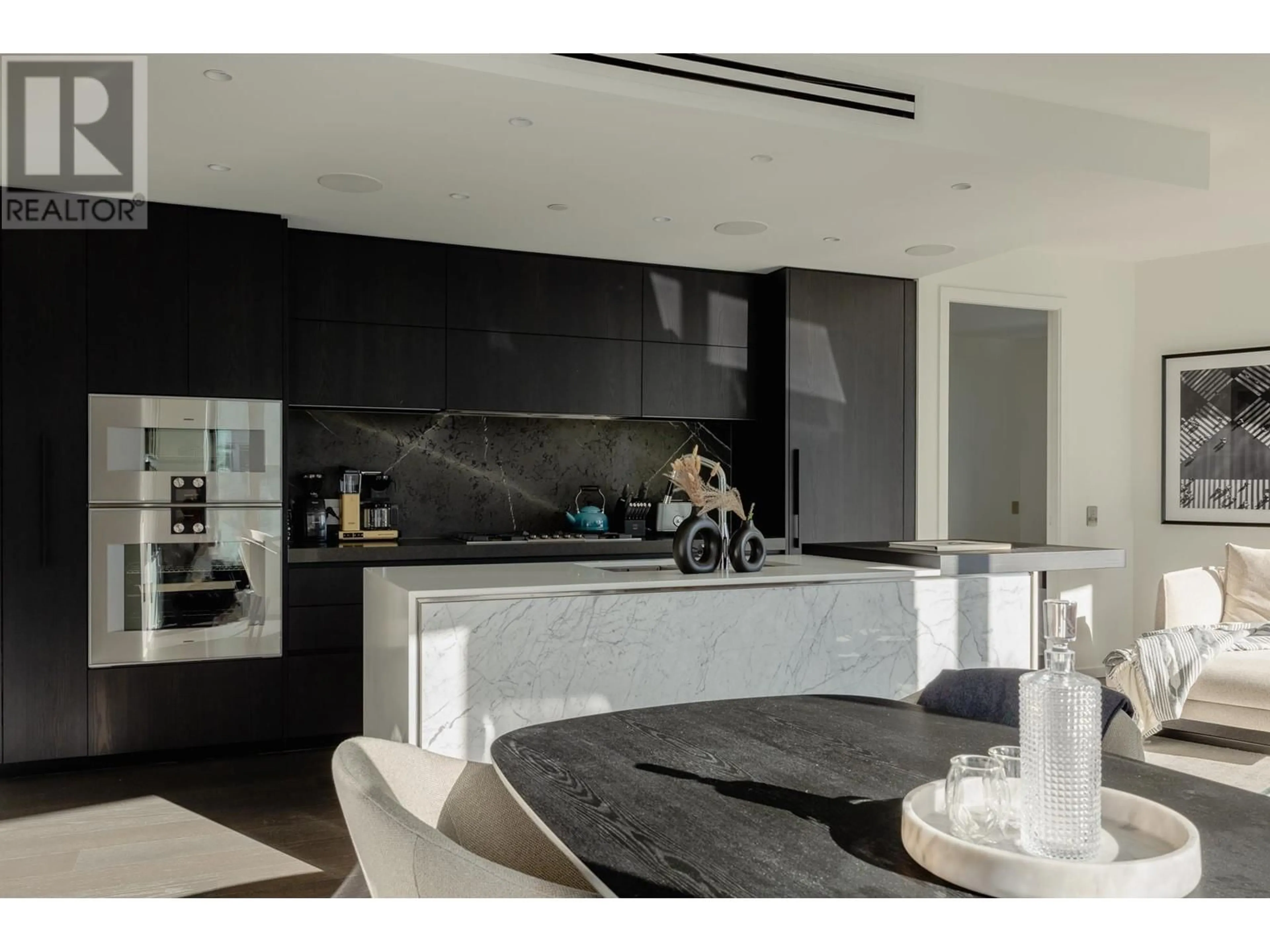 Contemporary kitchen, ceramic/tile floor for 406 - 1601 QUEBEC STREET, Vancouver British Columbia V6A0J9