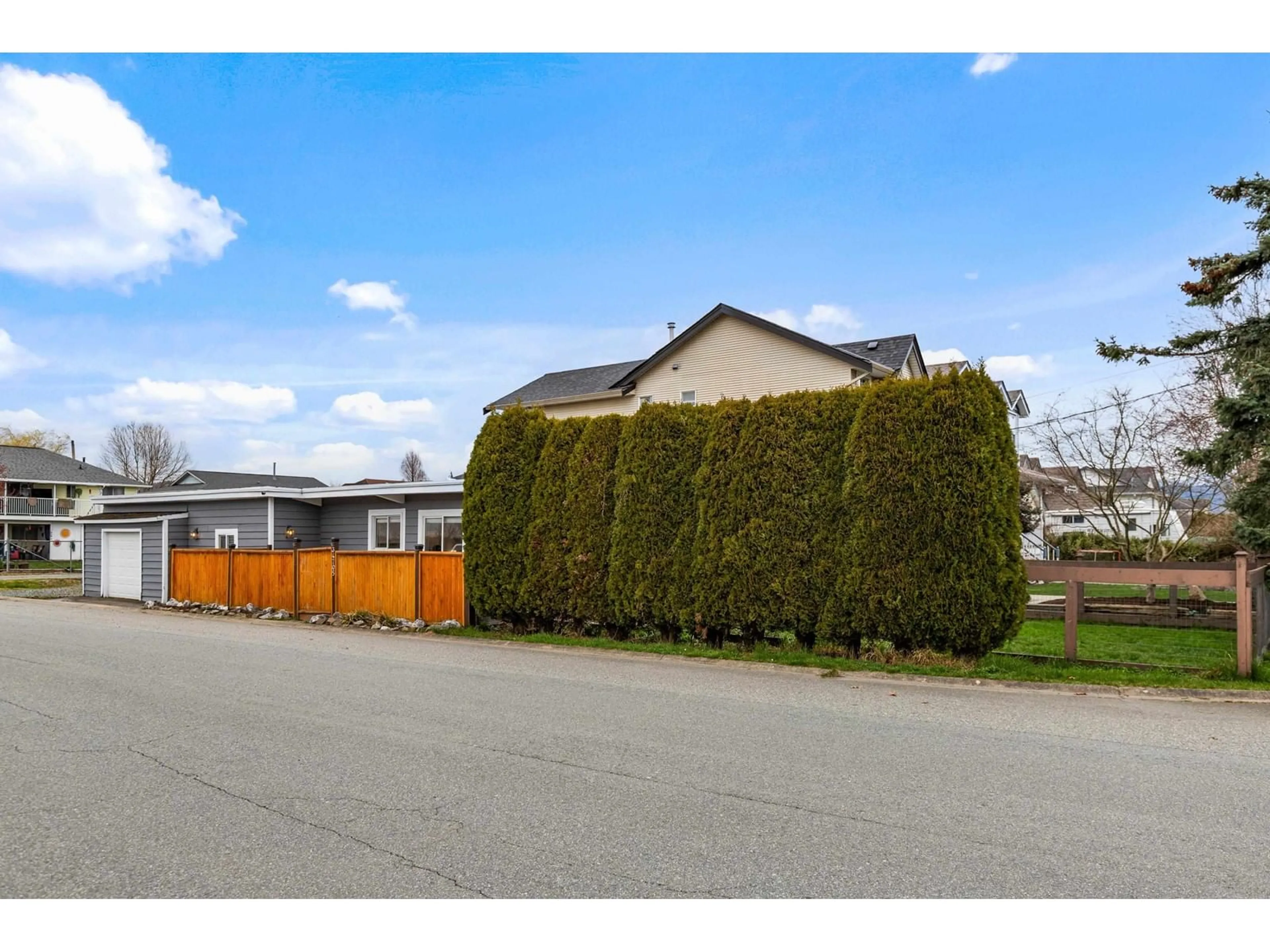 A pic from outside/outdoor area/front of a property/back of a property/a pic from drone, street for 34705 4, Abbotsford British Columbia V2S8B8