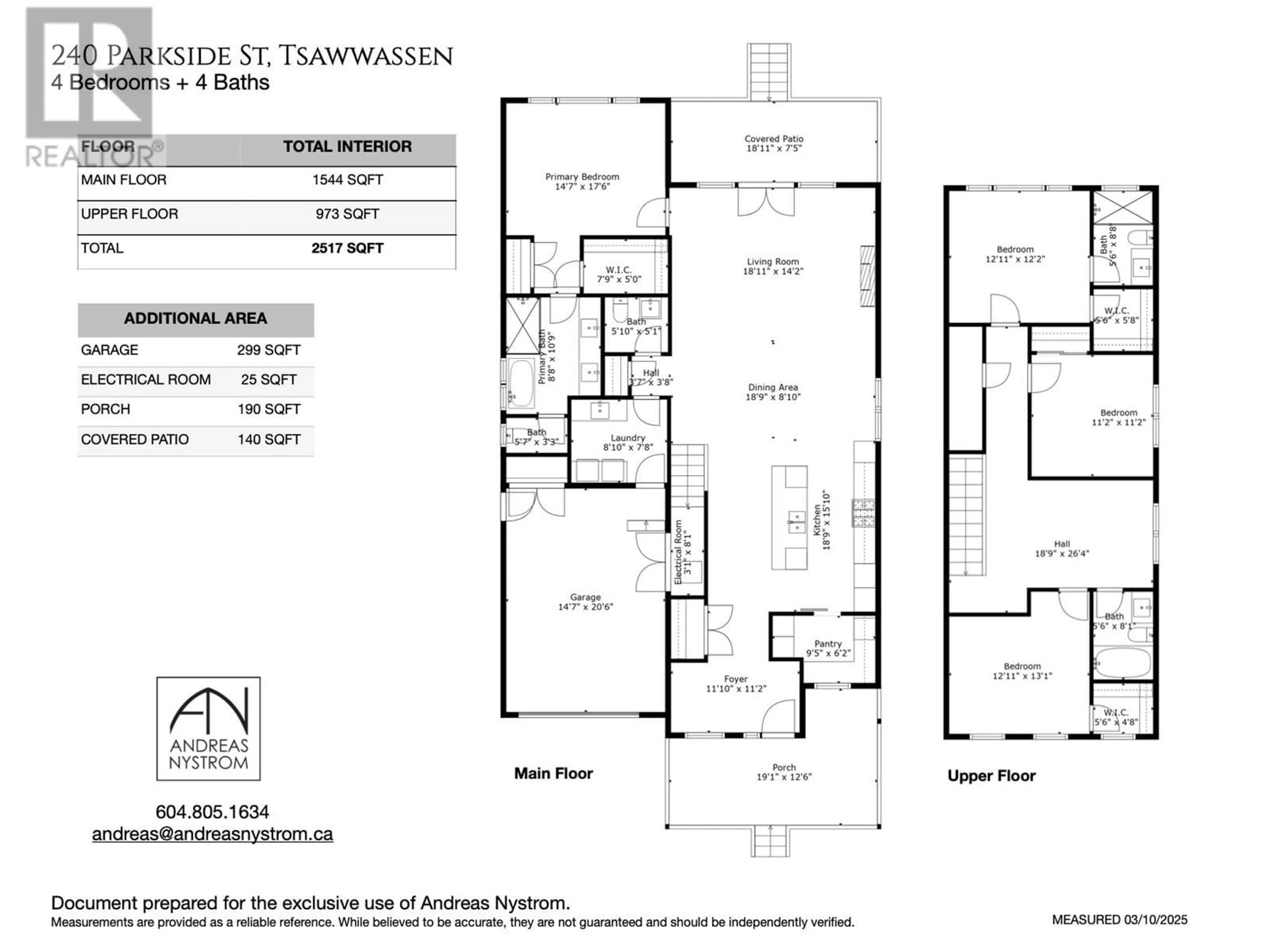 Floor plan for 240 PARKSIDE STREET, Tsawwassen British Columbia V4L0A9