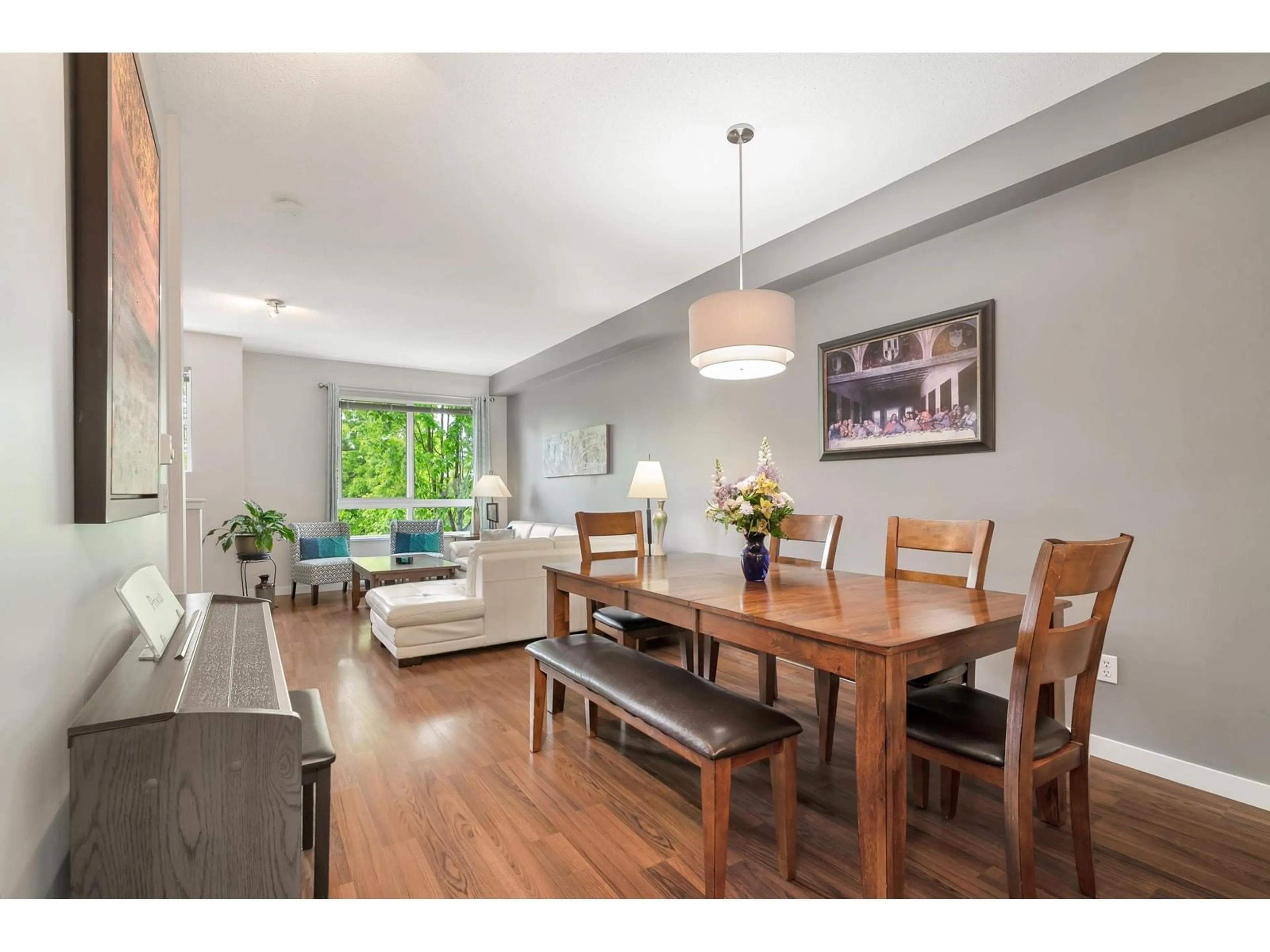 Dining room, wood/laminate floor for 11 - 2729 158, Surrey British Columbia V3Z1P4