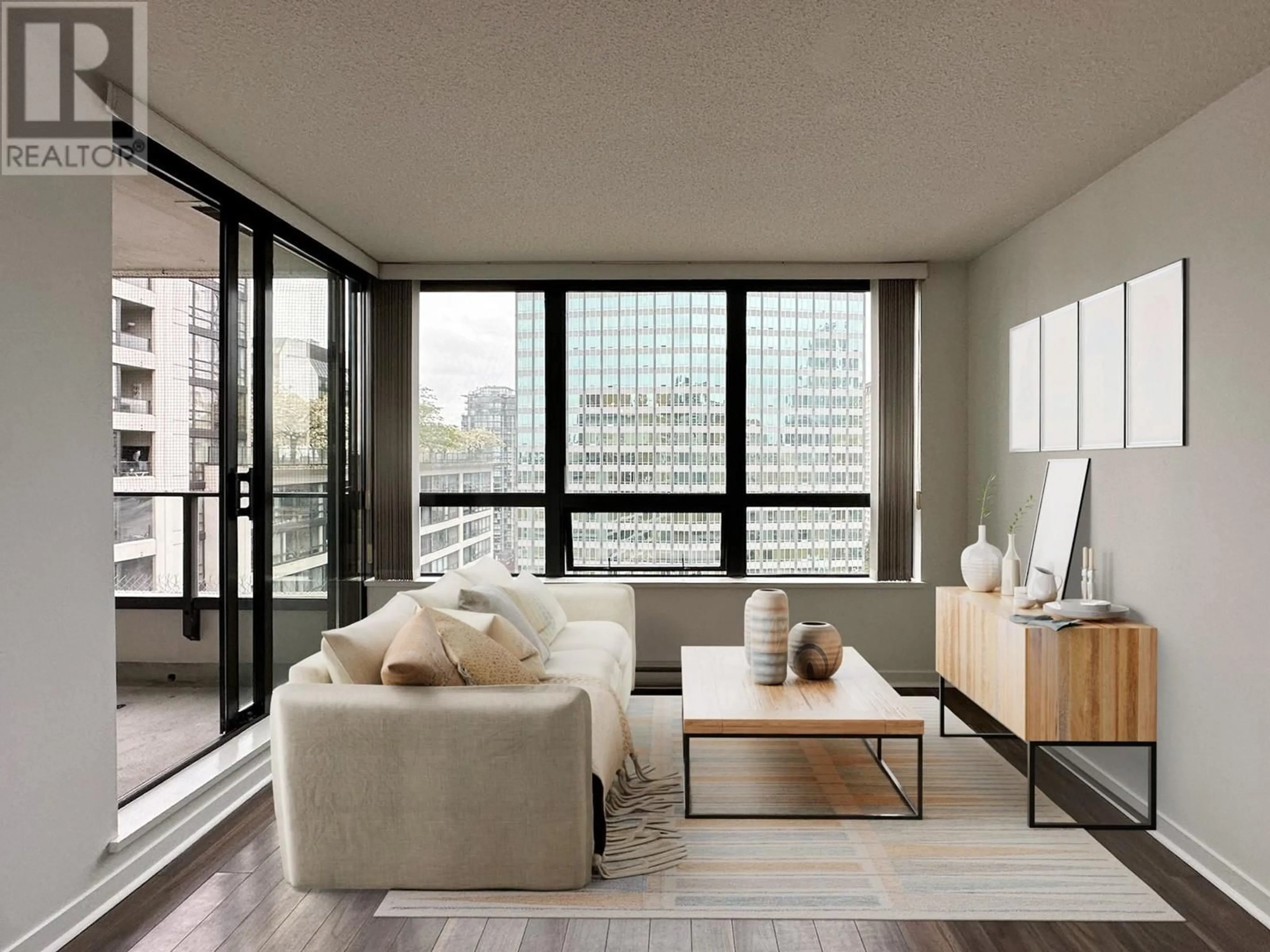 Living room with furniture, unknown for 1907 - 938 SMITHE STREET, Vancouver British Columbia V6Z3H8